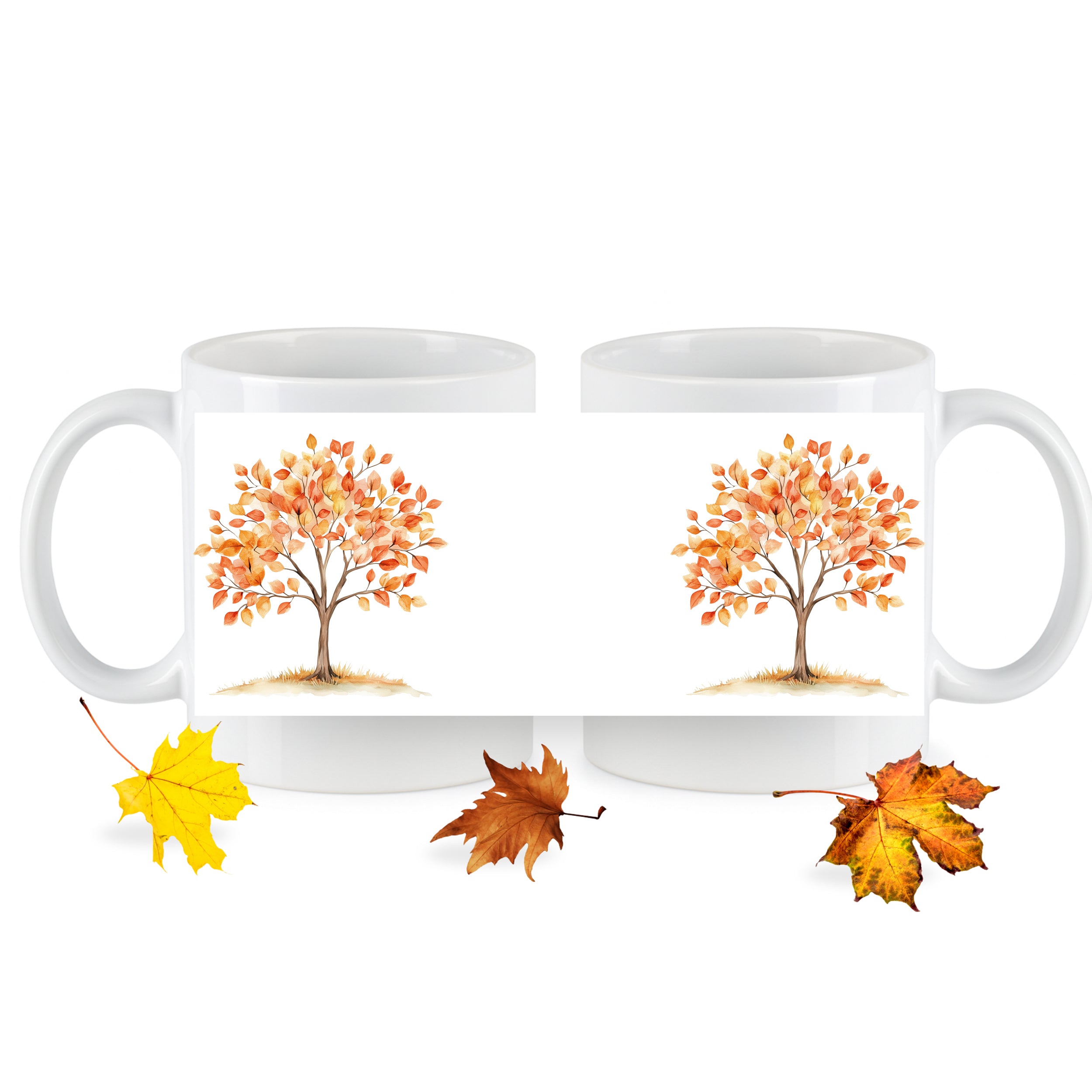 Tasse Herbstliche Baum