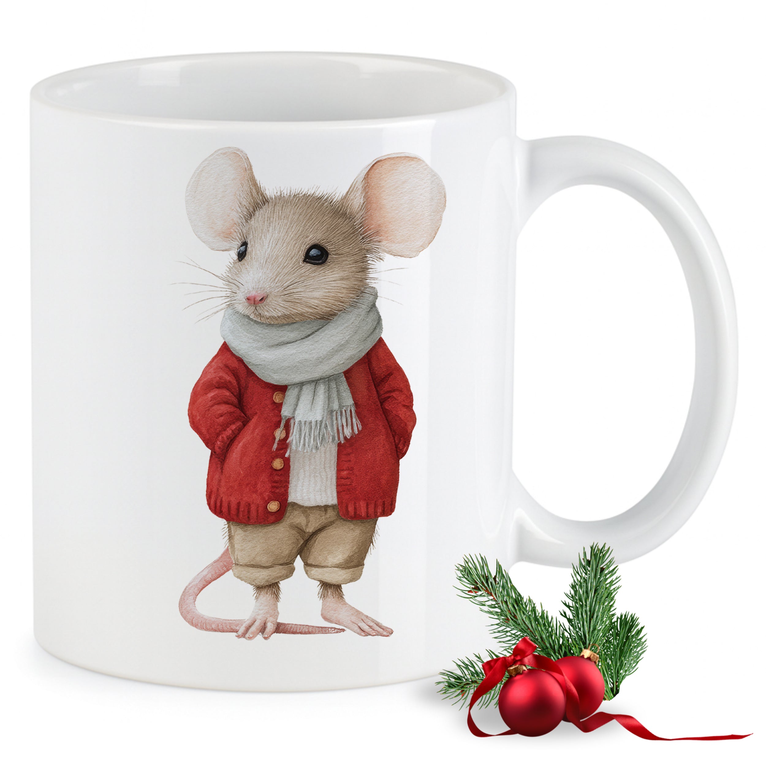 Tasse Weihnachtsmaus