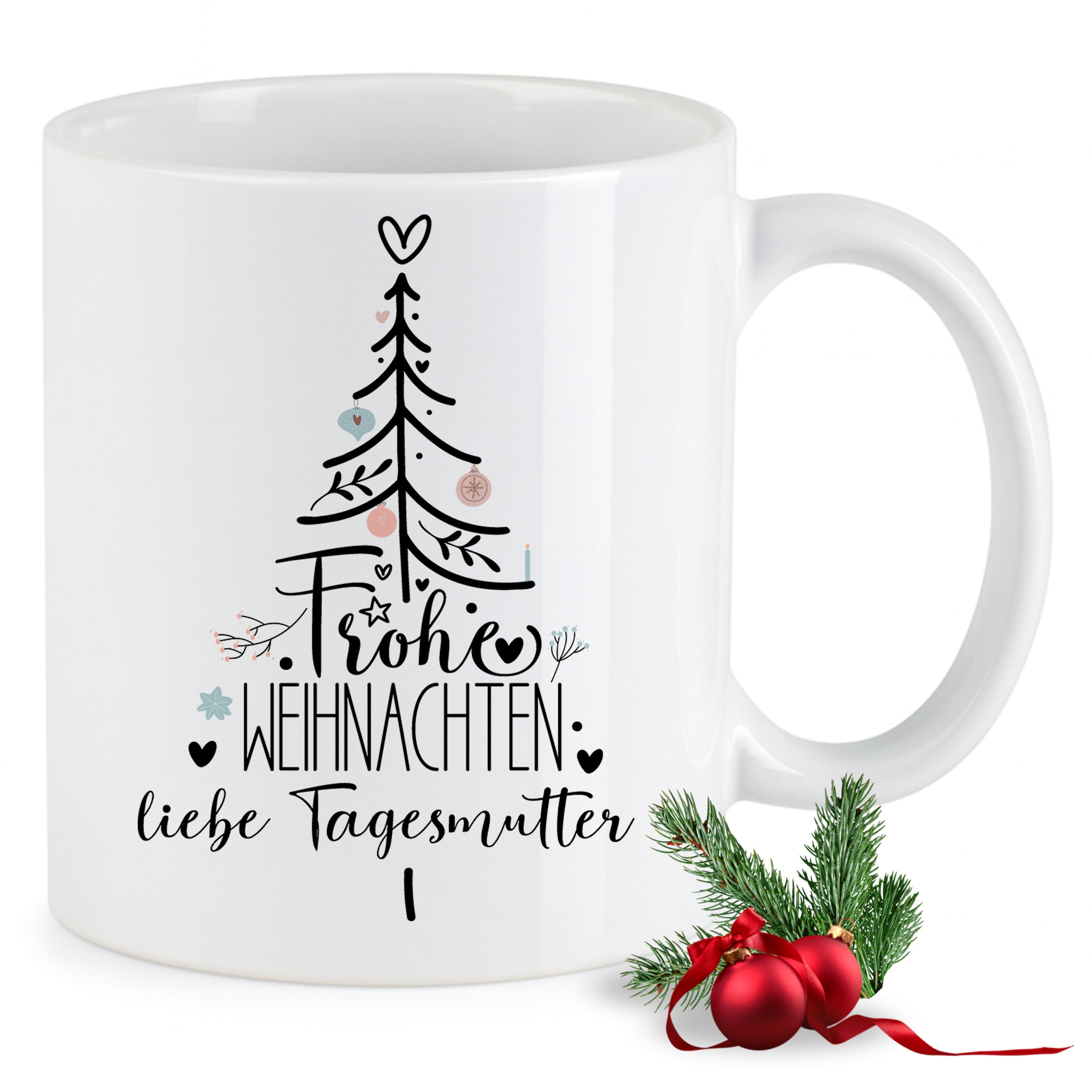 Tasse Frohe Weihnachten - Für liebe Tagesmütter