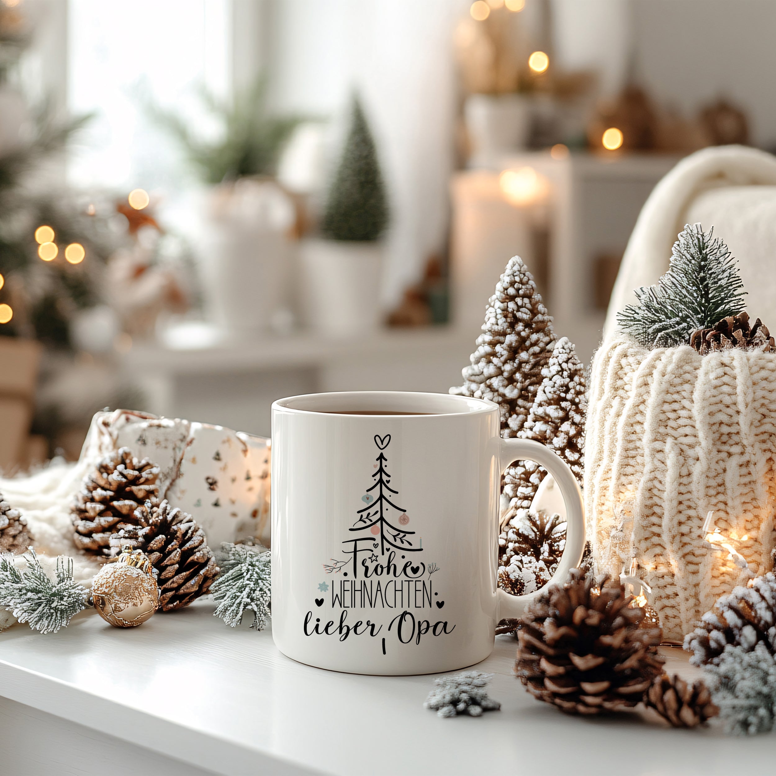 Tasse Weihnachtsbaum - Frohe Weihnachten, lieber Opa