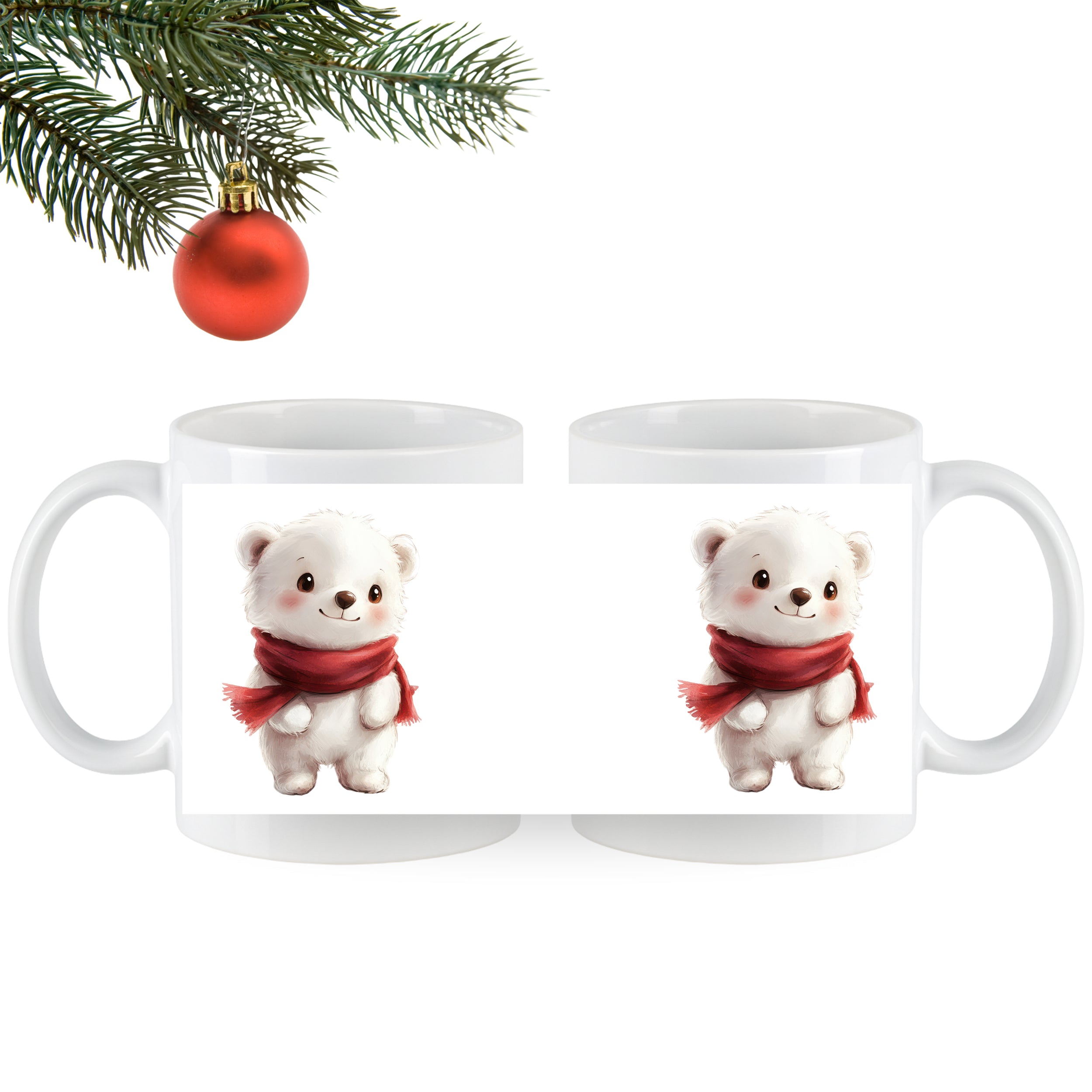 Tasse mit niedlichem Eisbären
