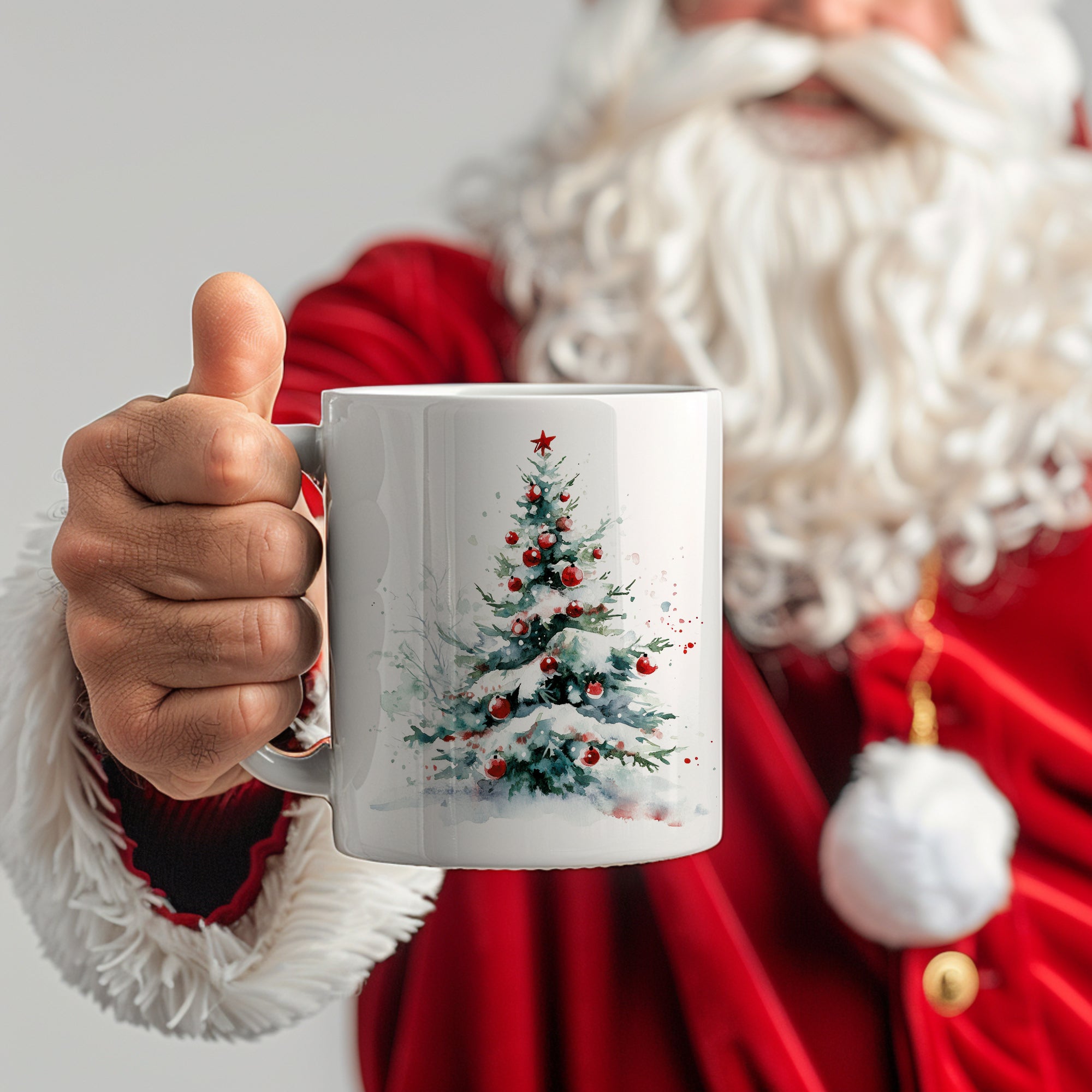Weihnachtstasse mit Weihnachtsbaum