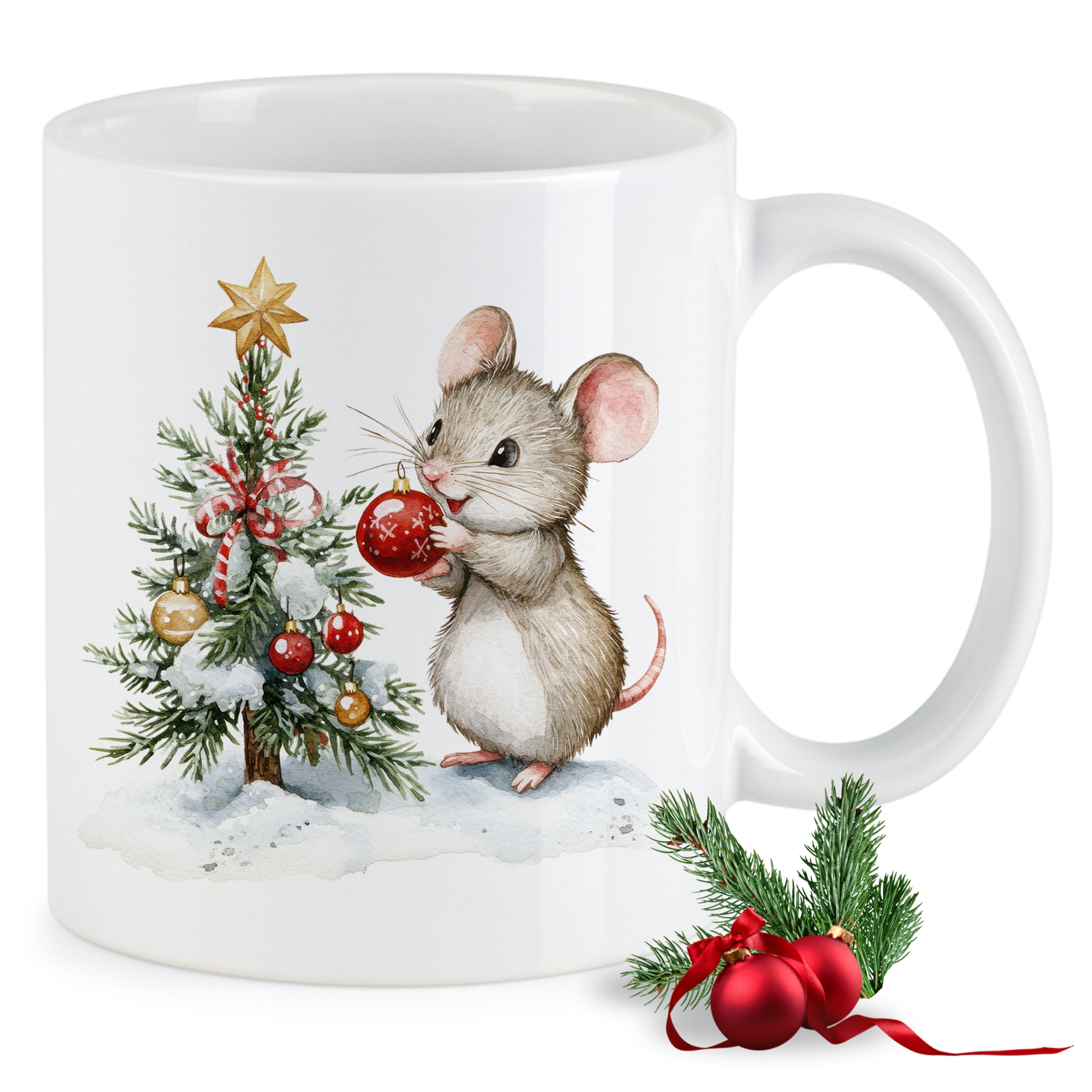 Tasse Weihnachtsmaus
