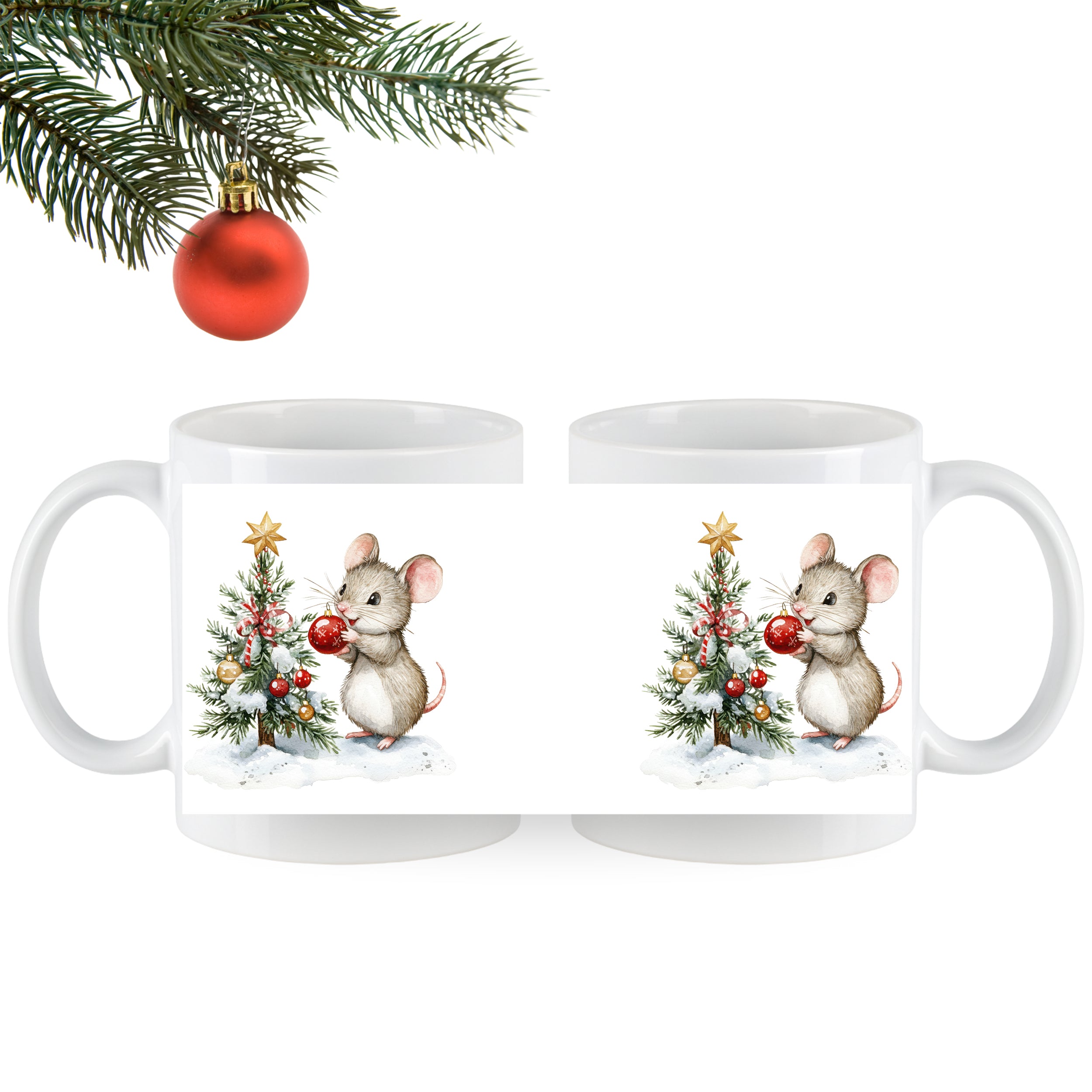 Tasse Weihnachtsmaus