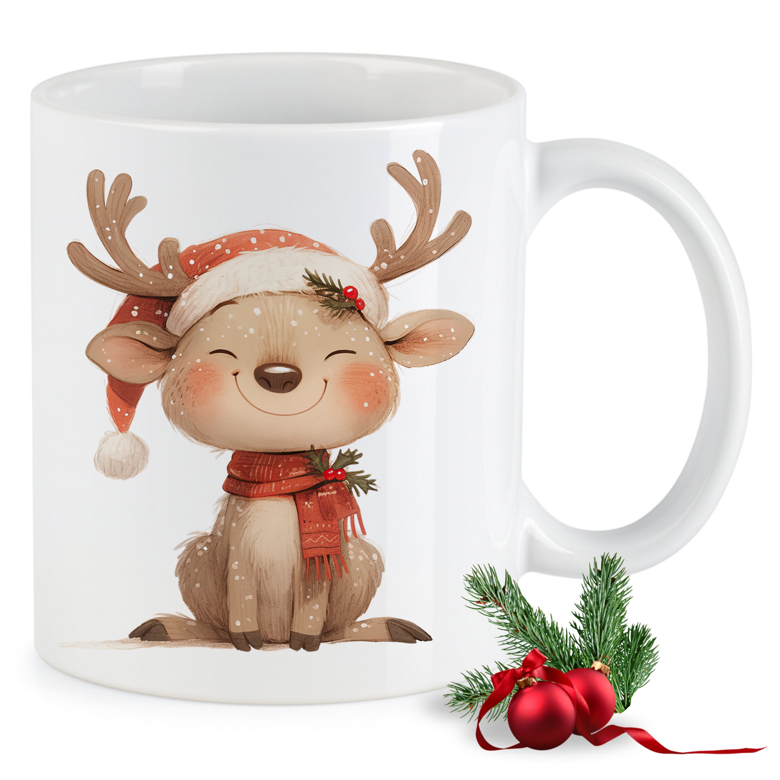 Weihnachtstasse Rentier