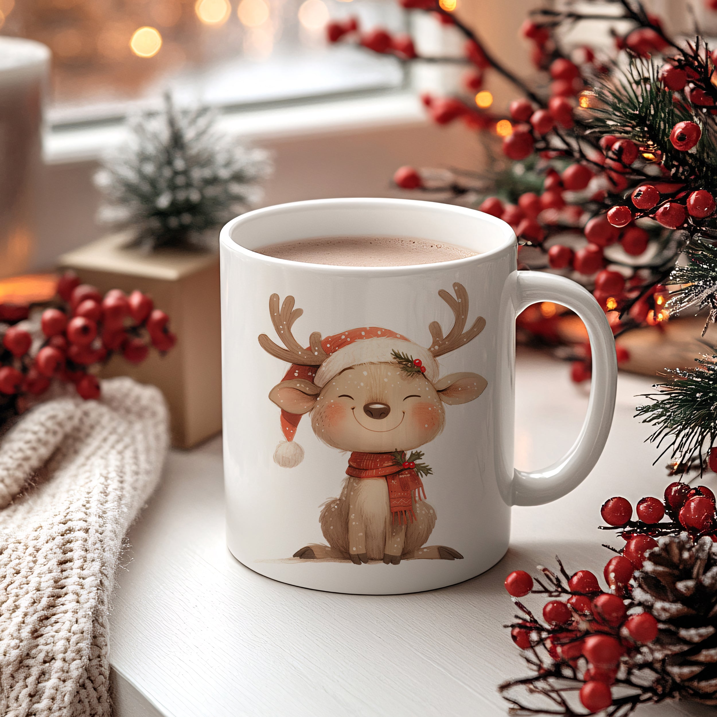 Weihnachtstasse Rentier