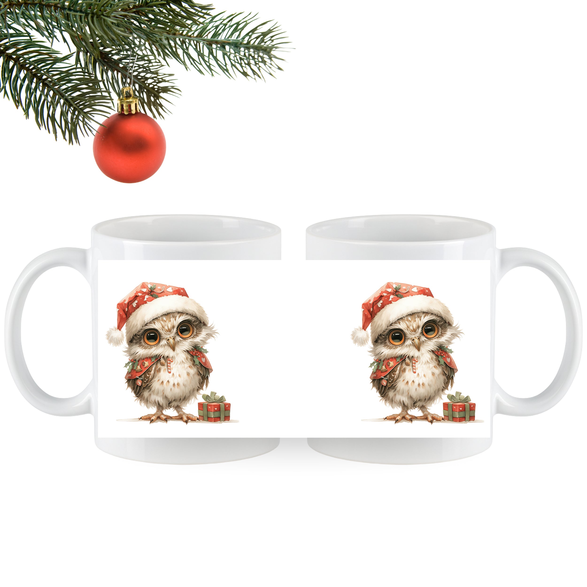 Weihnachtstasse Eule