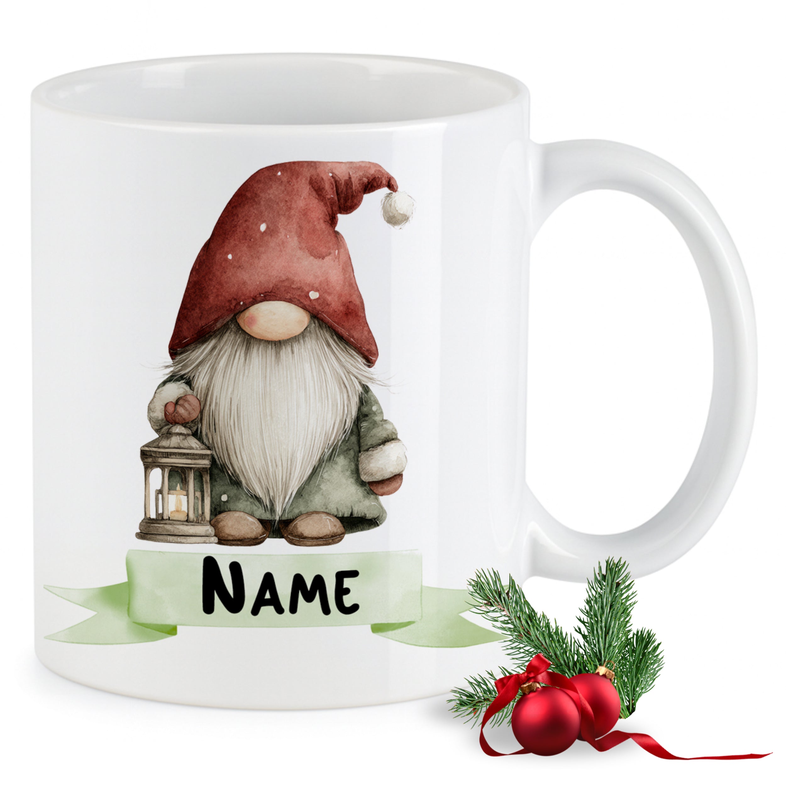 Tasse mit Weihnachtsgnom