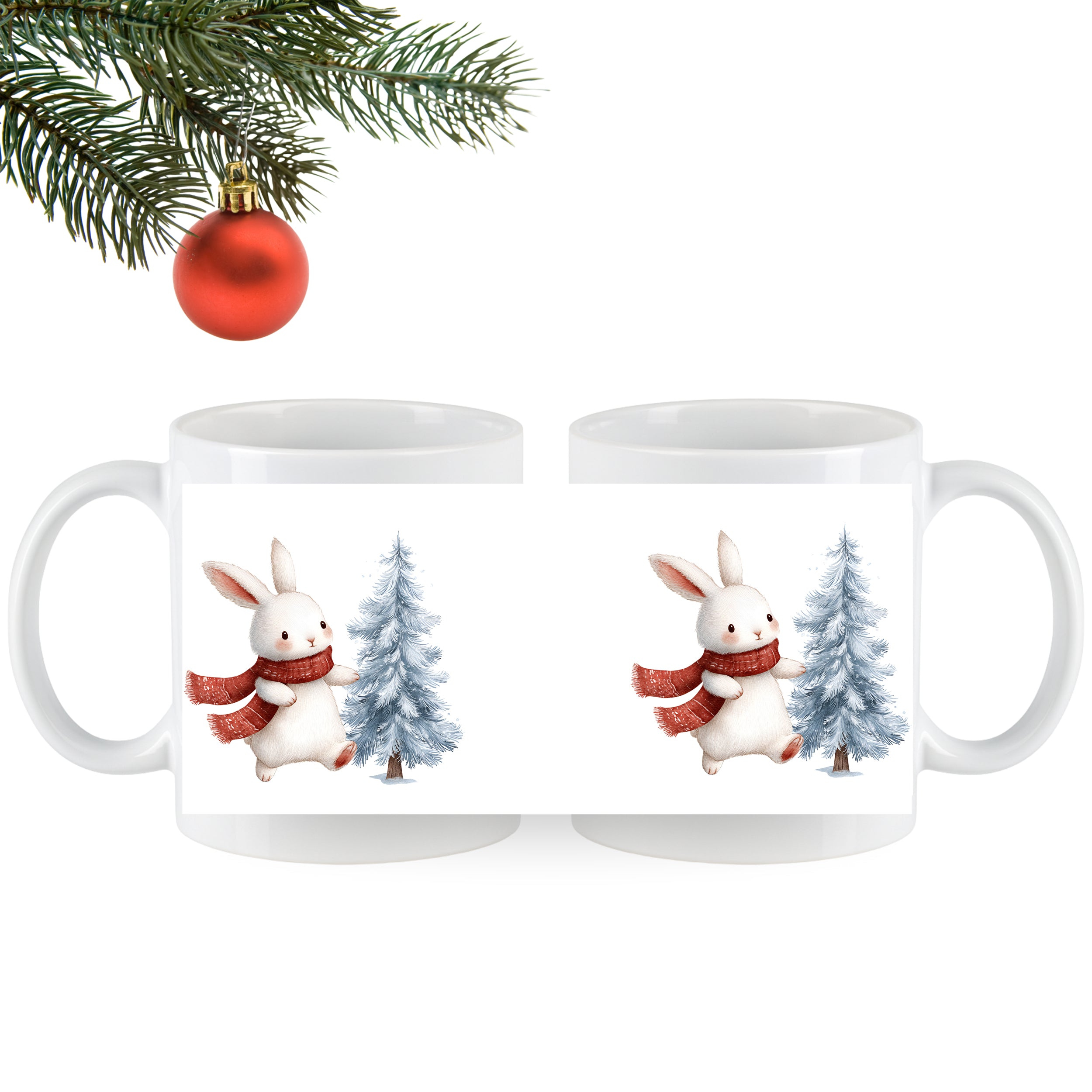 Tasse mit niedlichem Hasen