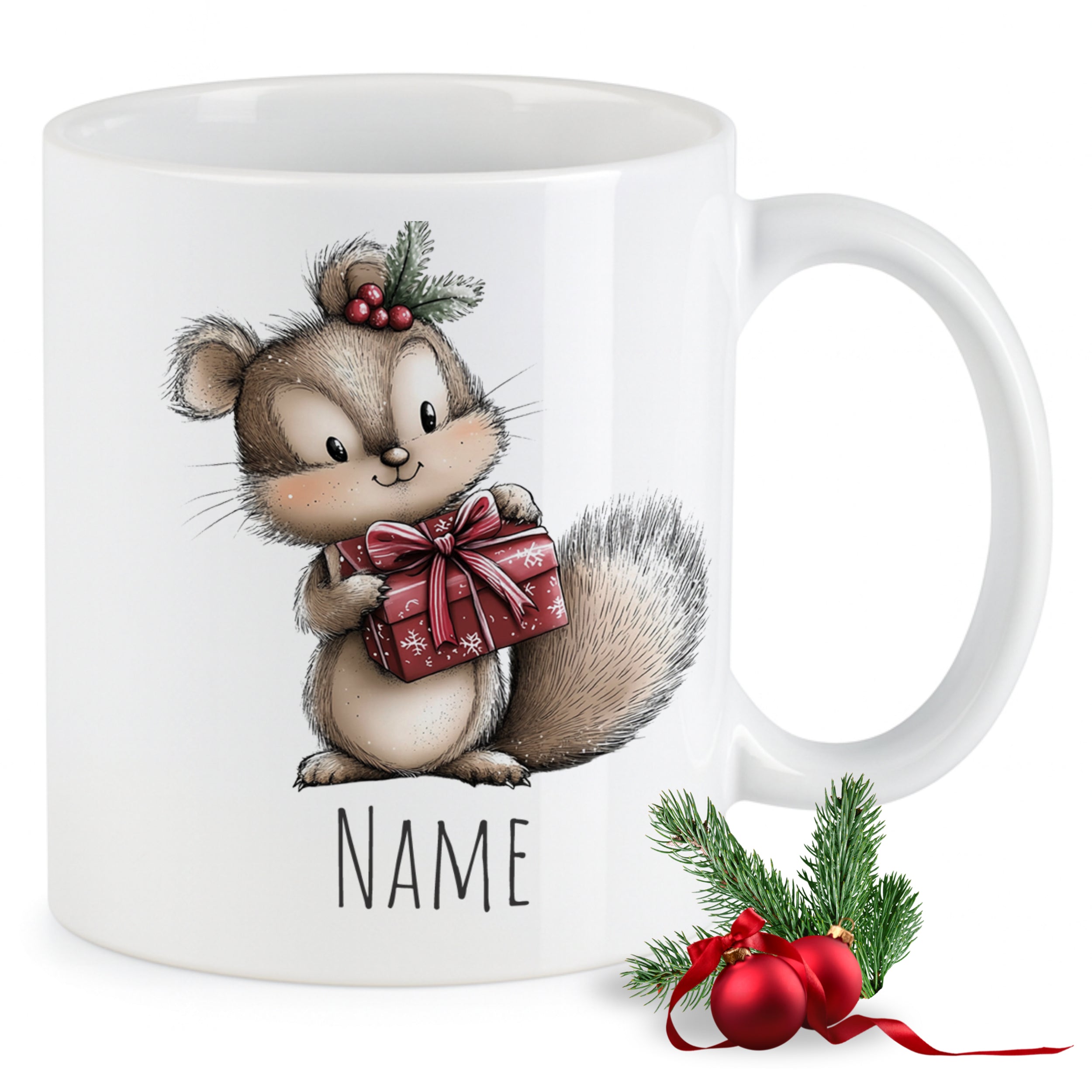 Tasse mit Eichhörnchen