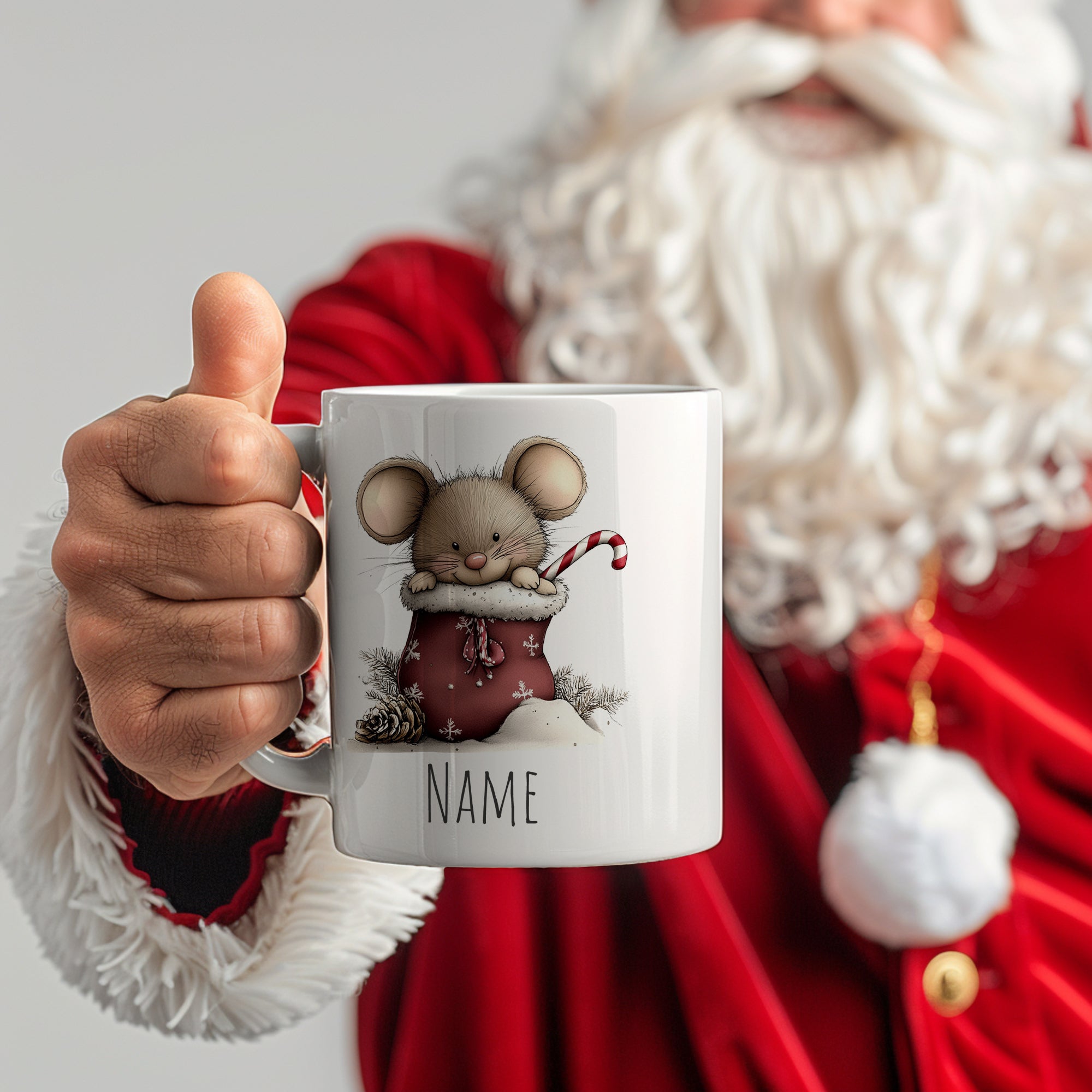 Tasse mit süßer Maus