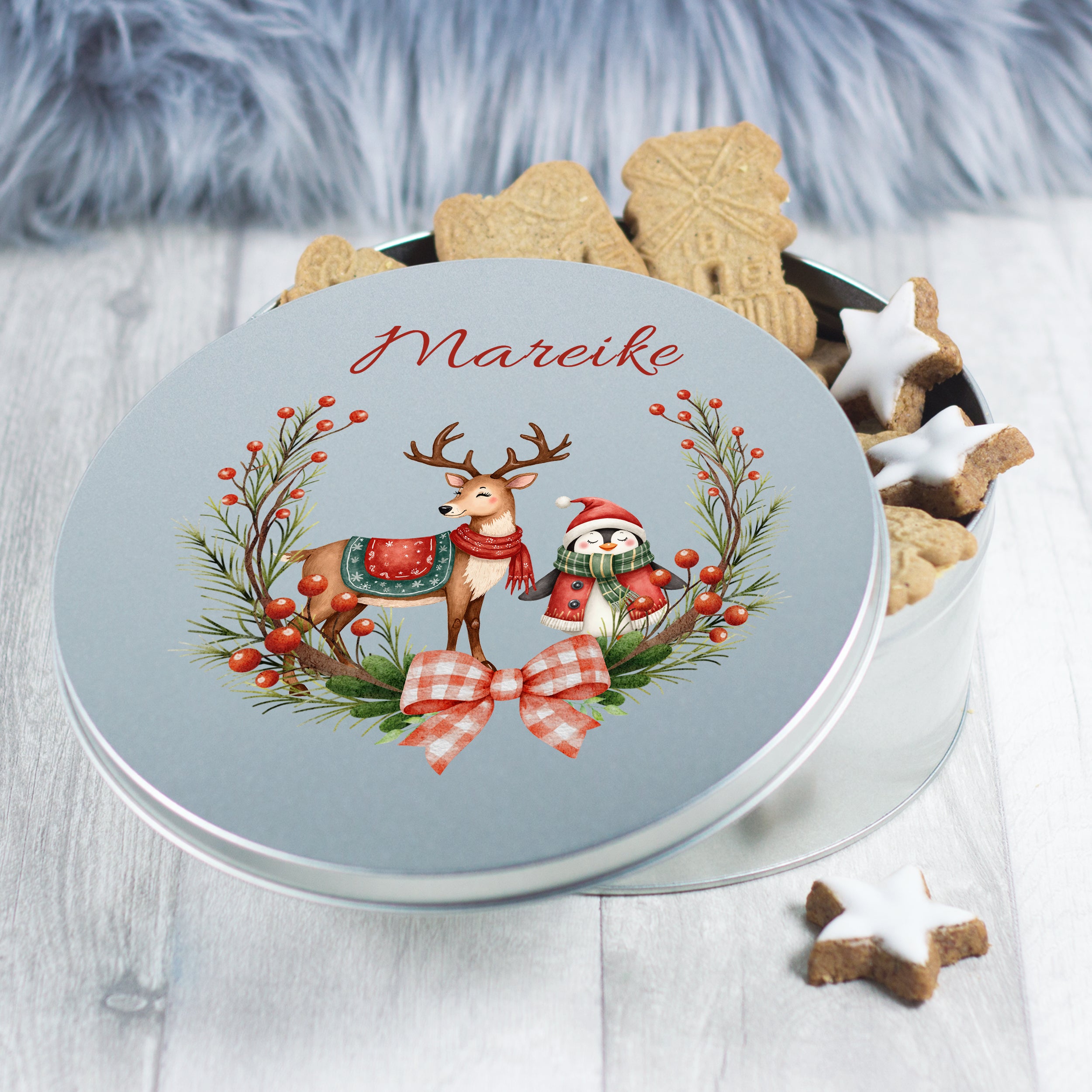 Keksdose mit Rentier