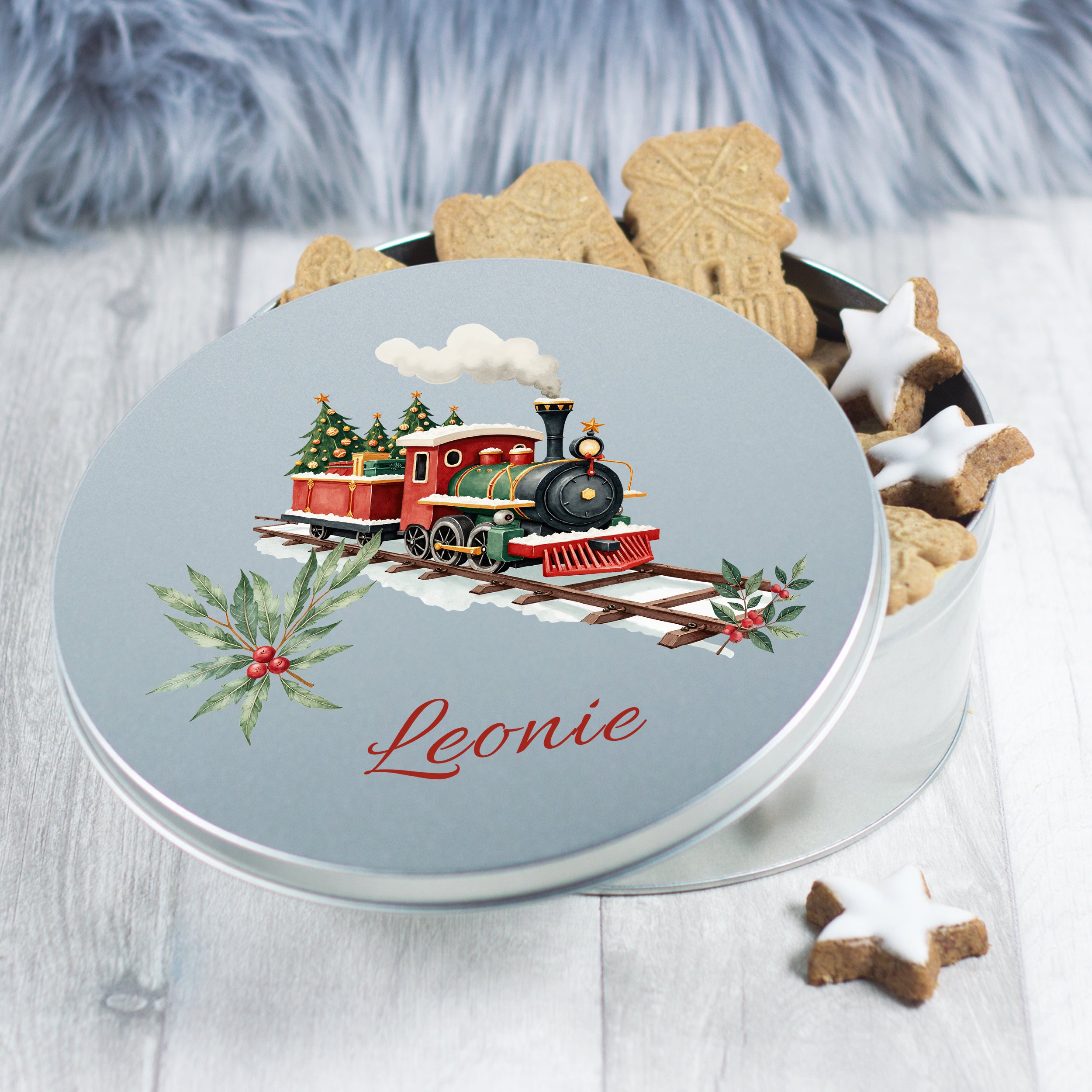 Keksdose mit Zugmotiv - Für deine süßen Leckereien