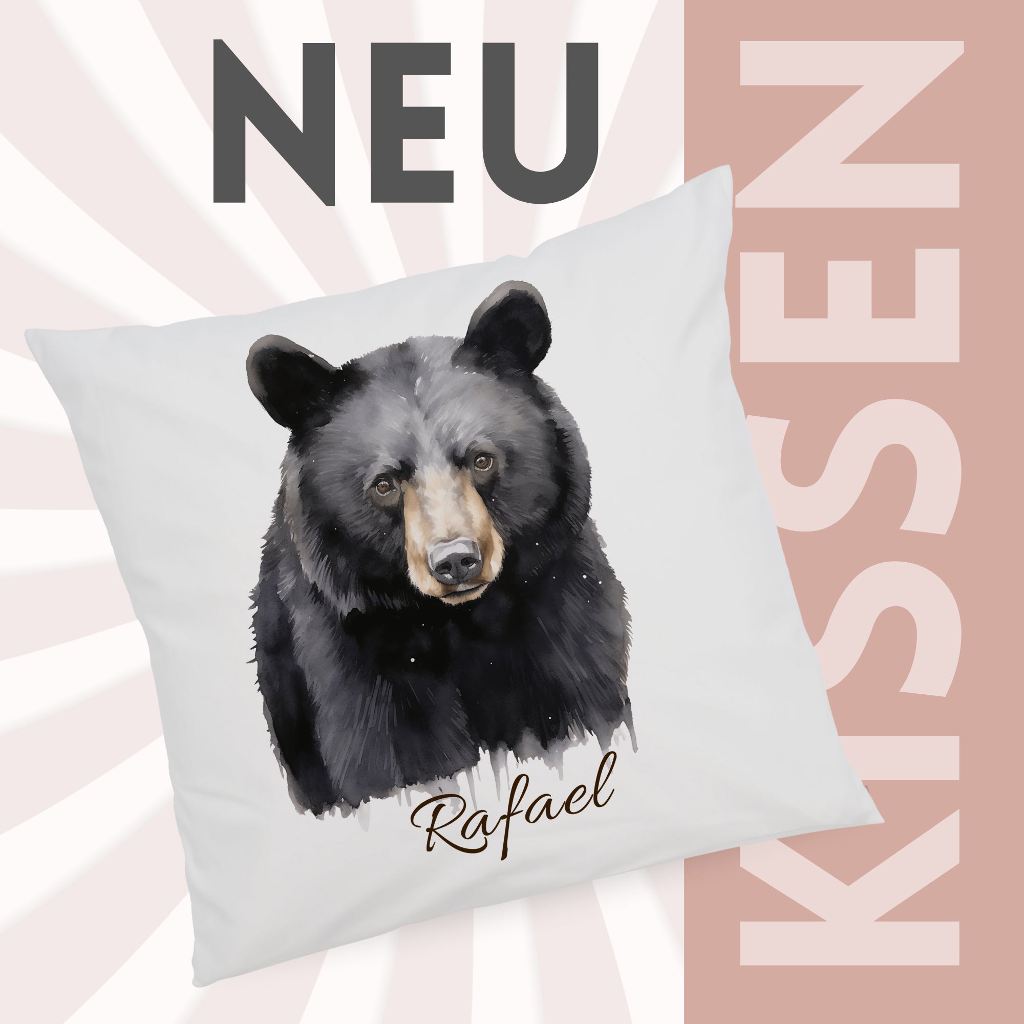 Kissenbezug Bär
