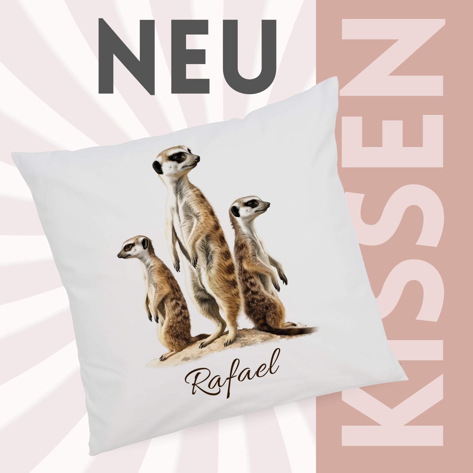 Kissenbezug Erdmännchen