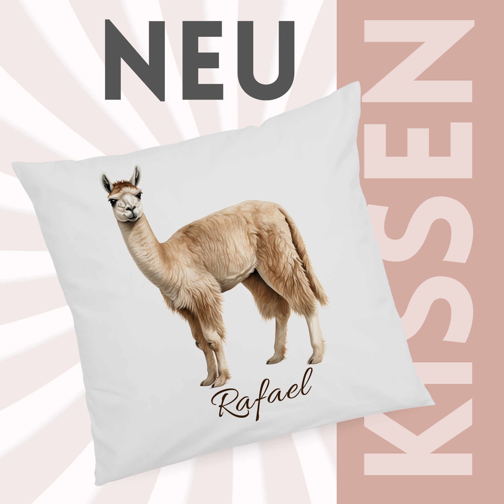Kissenbezug Lama