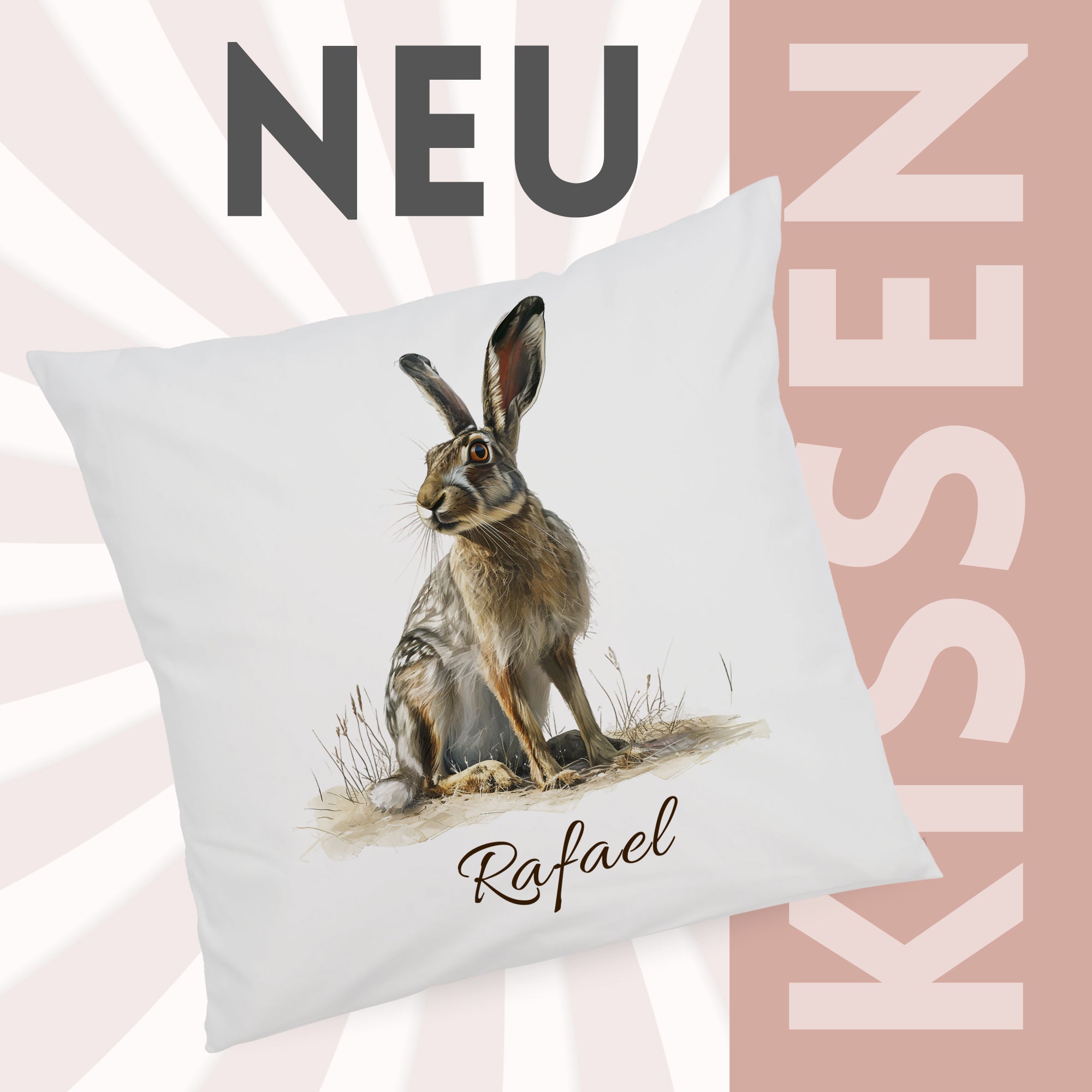 Kissenbezug Hase