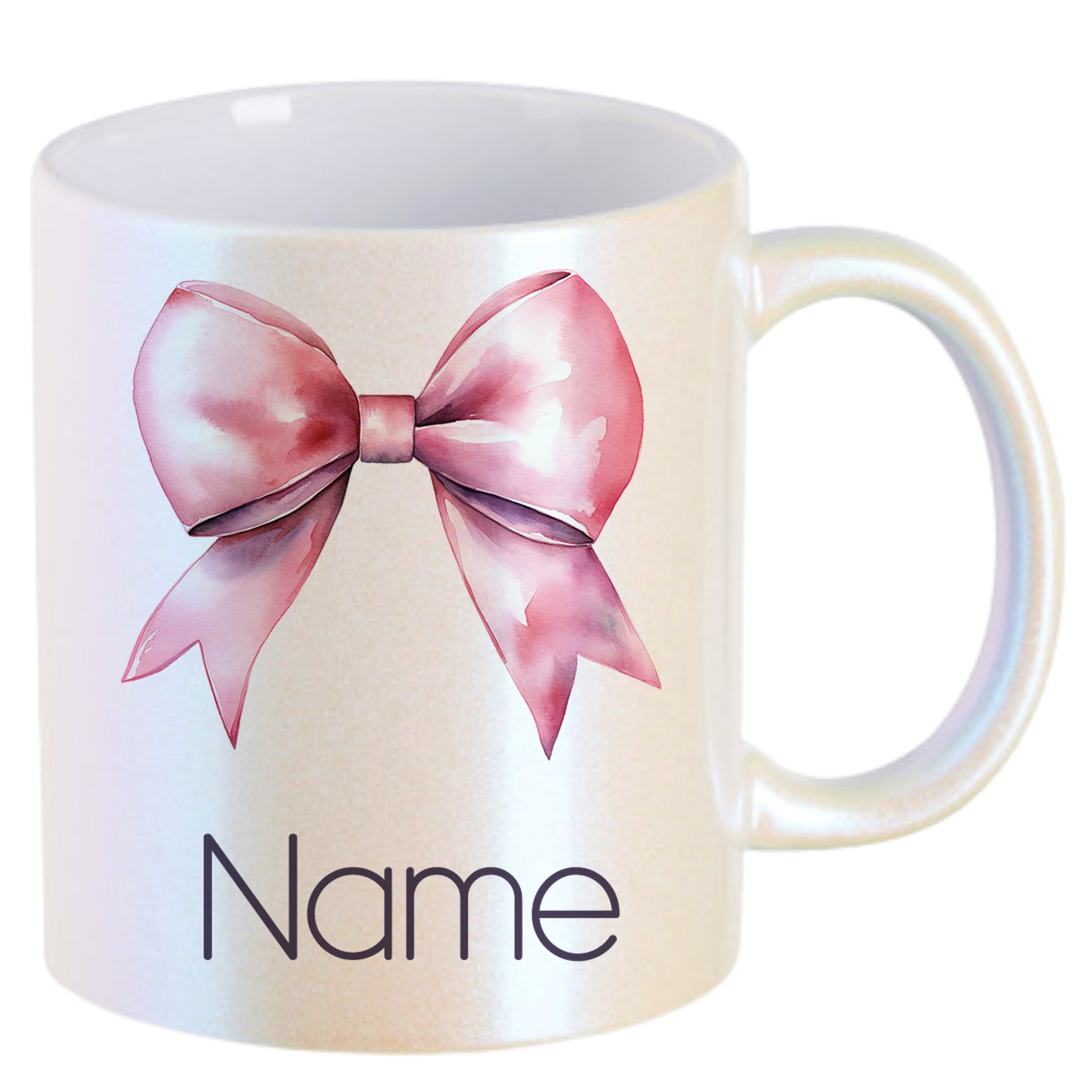 Tasse mit rosa Schleife