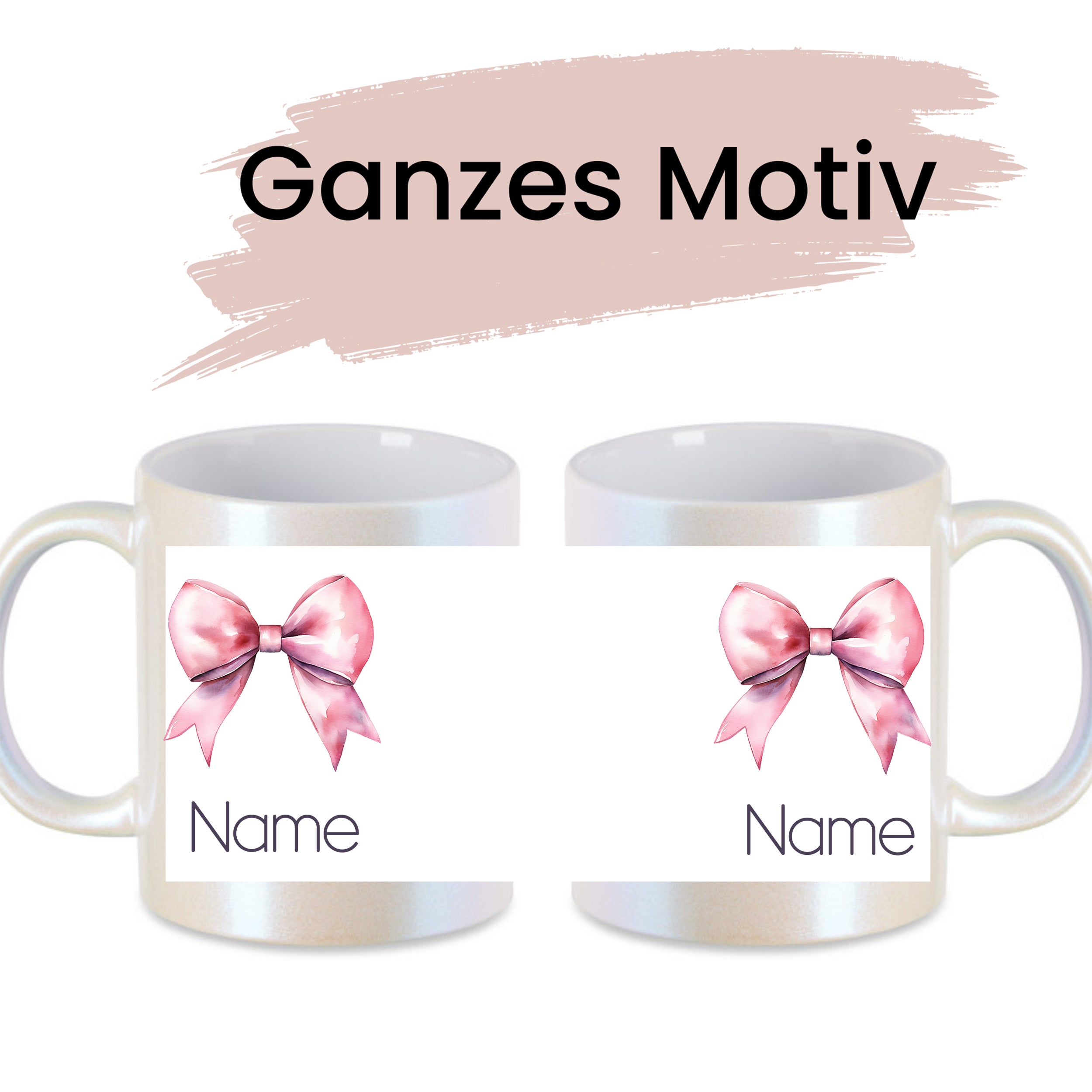 Tasse mit rosa Schleife