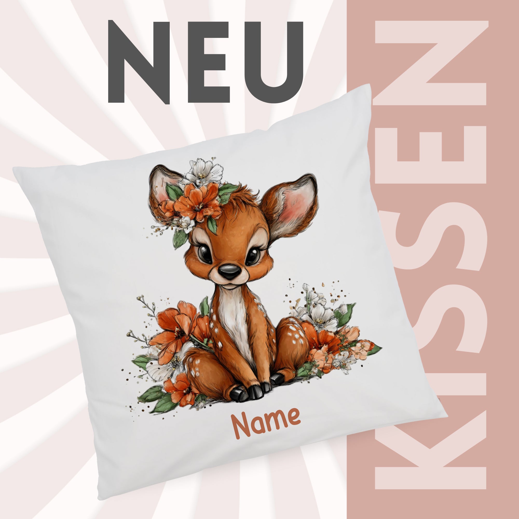 Kissenbezug Reh
