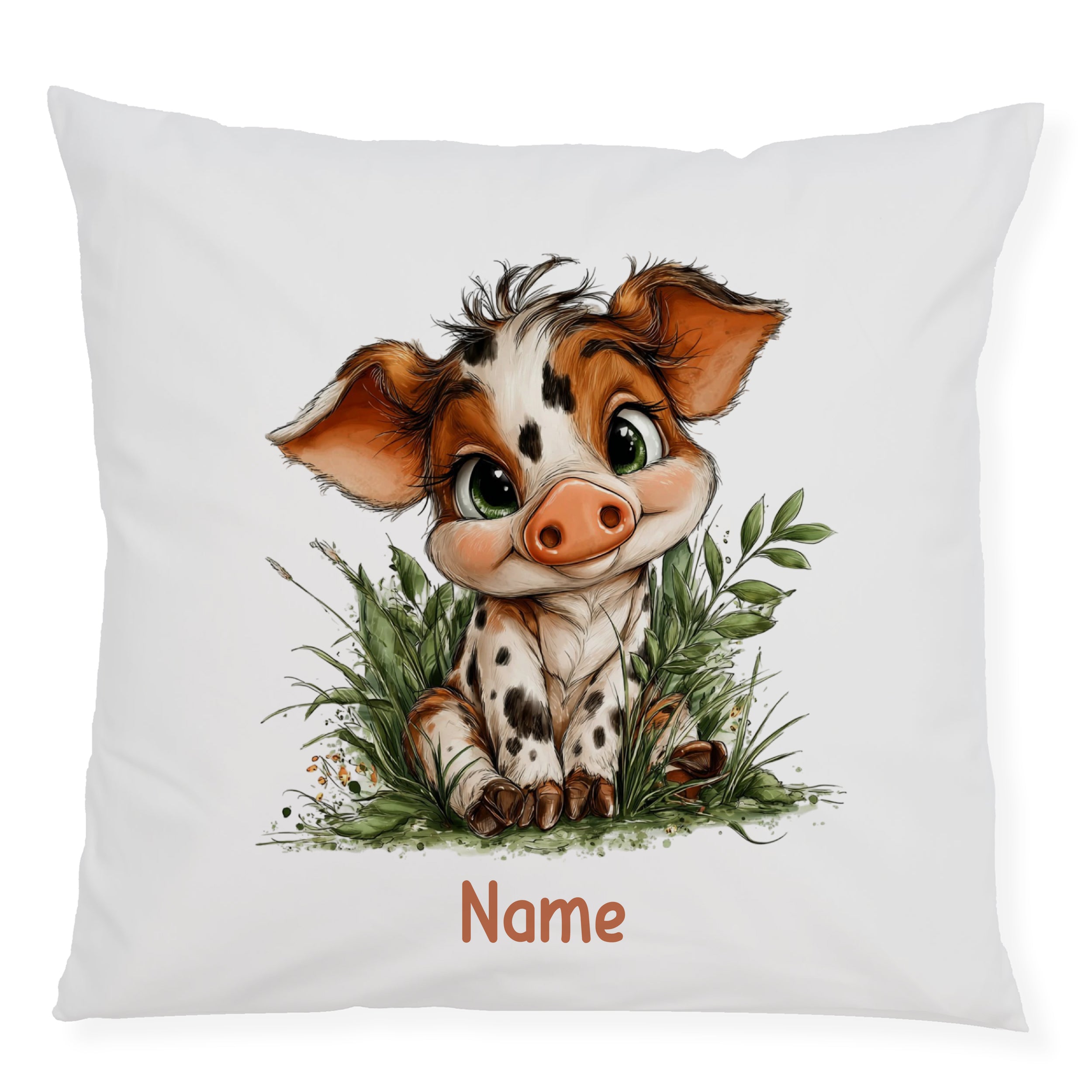 Kissenbezug Flauschig mit Schweinchen