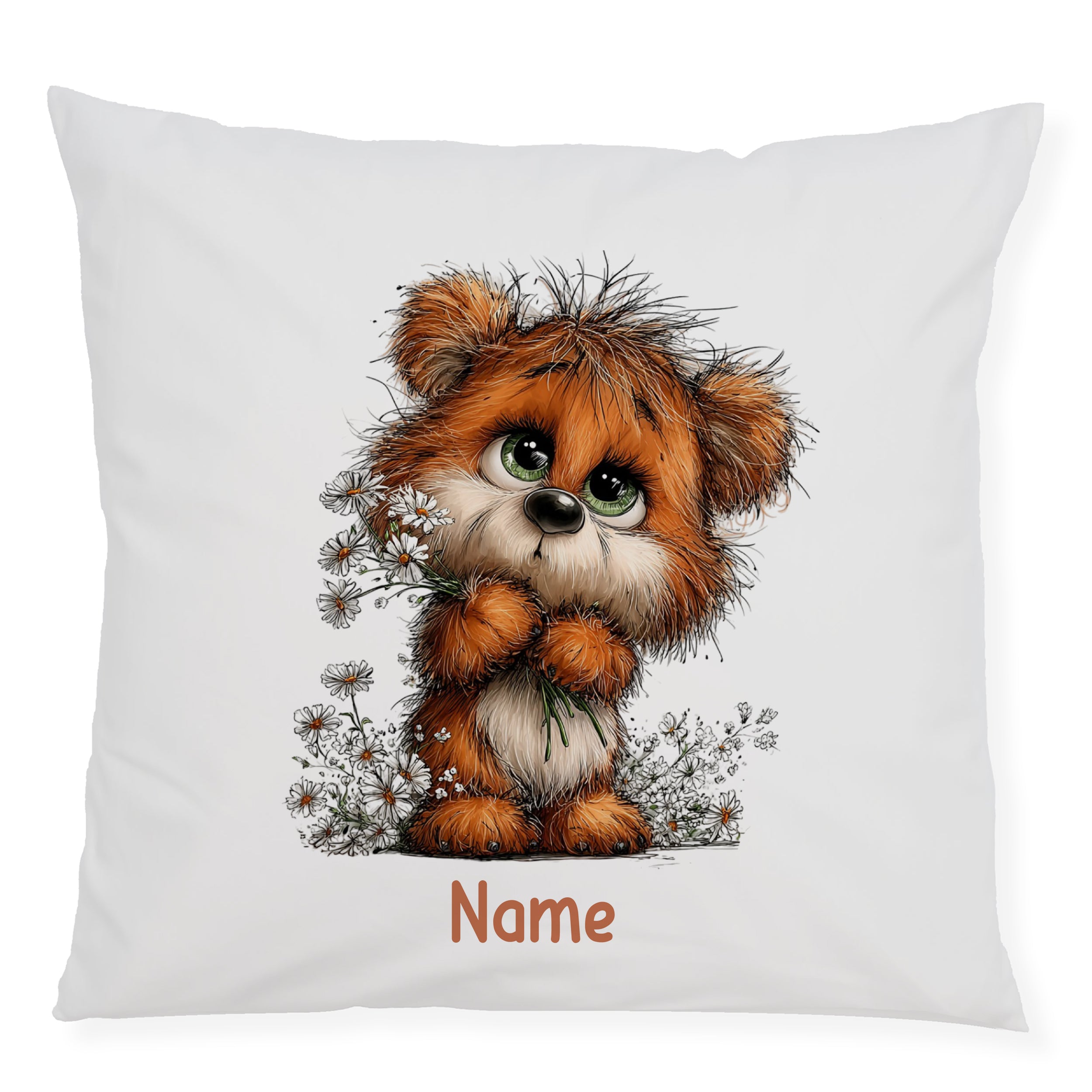 Kissenbezug mit Teddybär