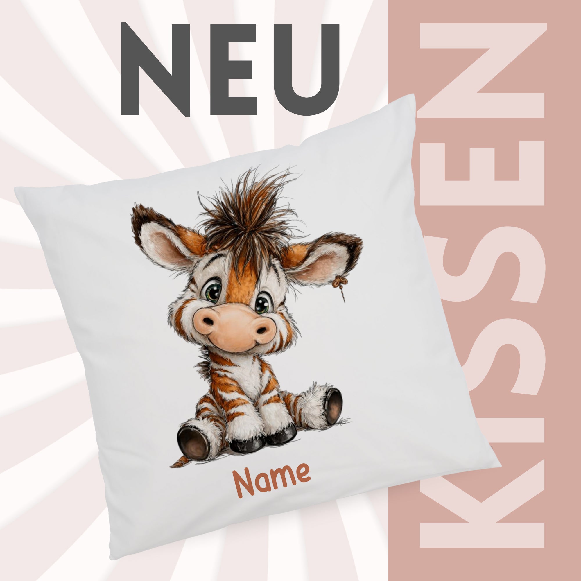 Kissenbezug Zebra