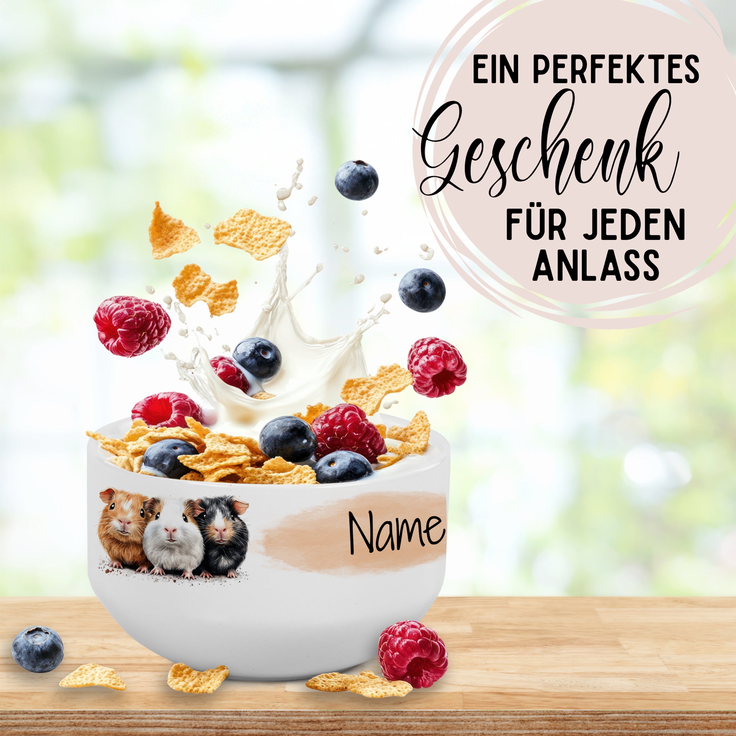 Müslischale mit Meerschweinchen
