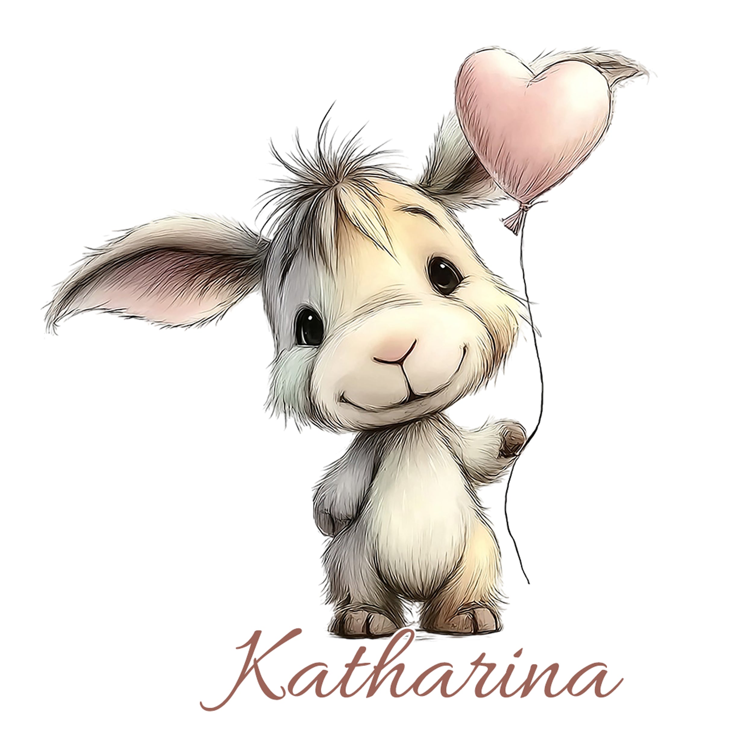 Tee-Thermosflasche mit niedlichem Esel