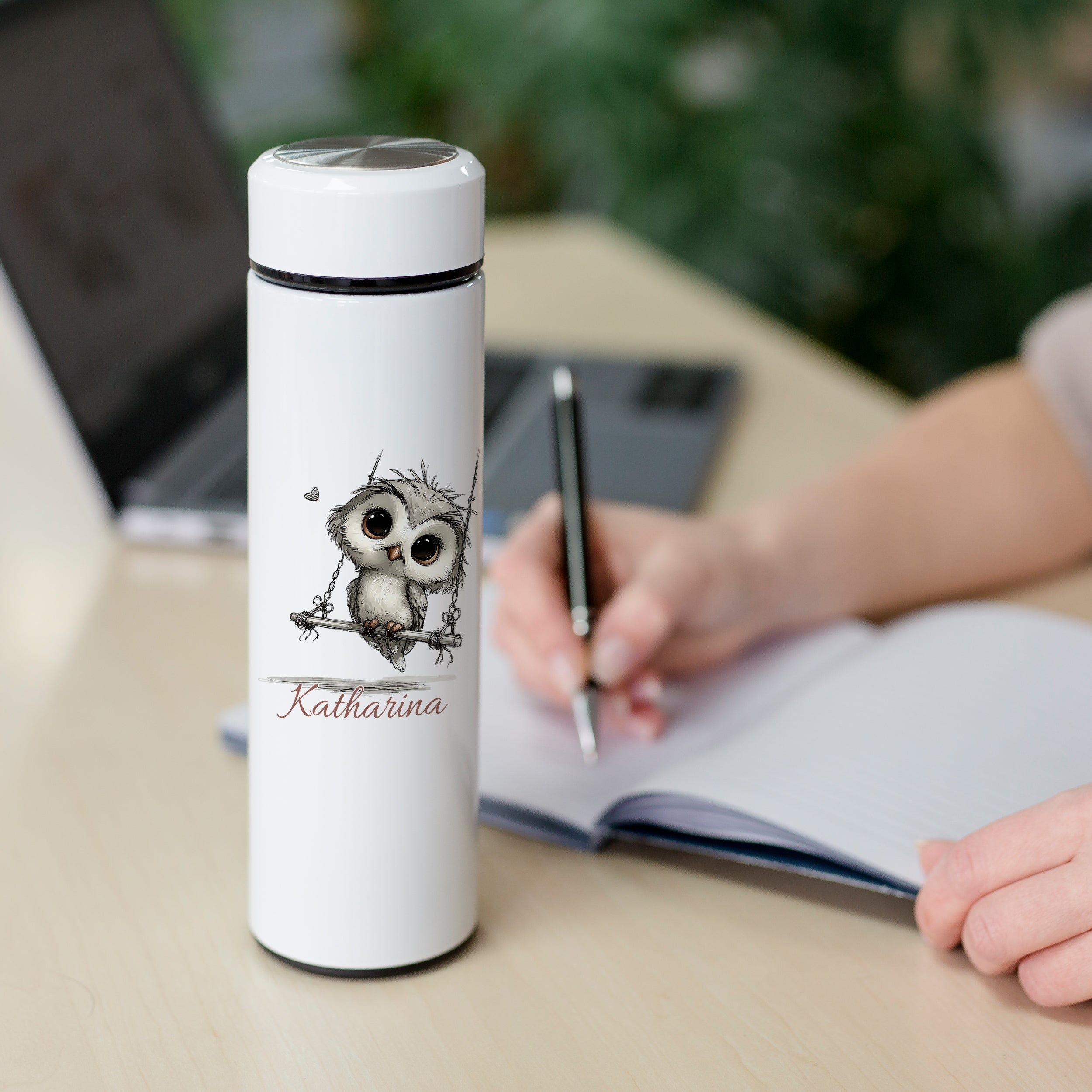 Tee-Thermosflasche Eule - Für gemütliche Teestunden