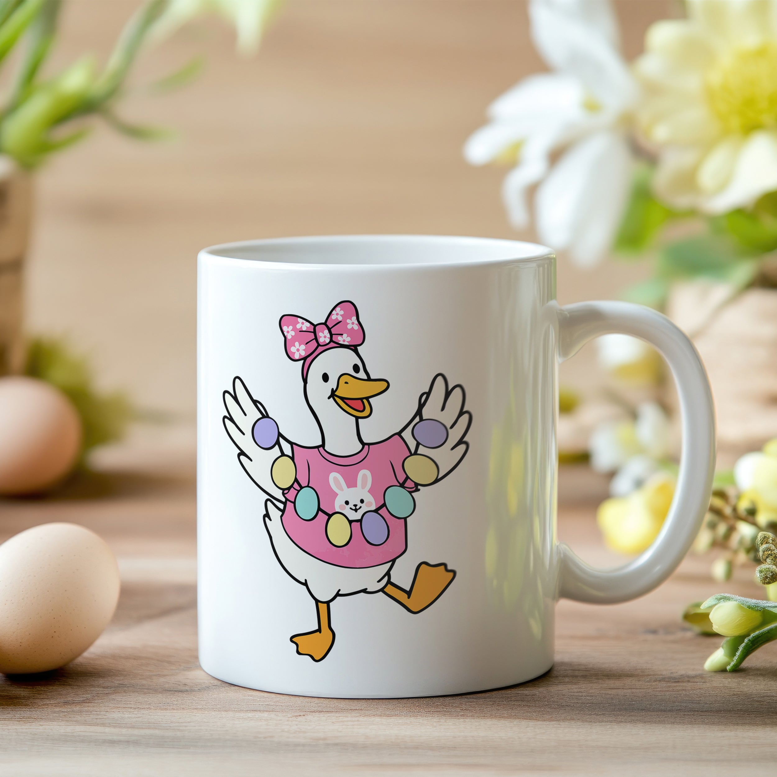 Tasse Ostern mit fröhlicher Ente