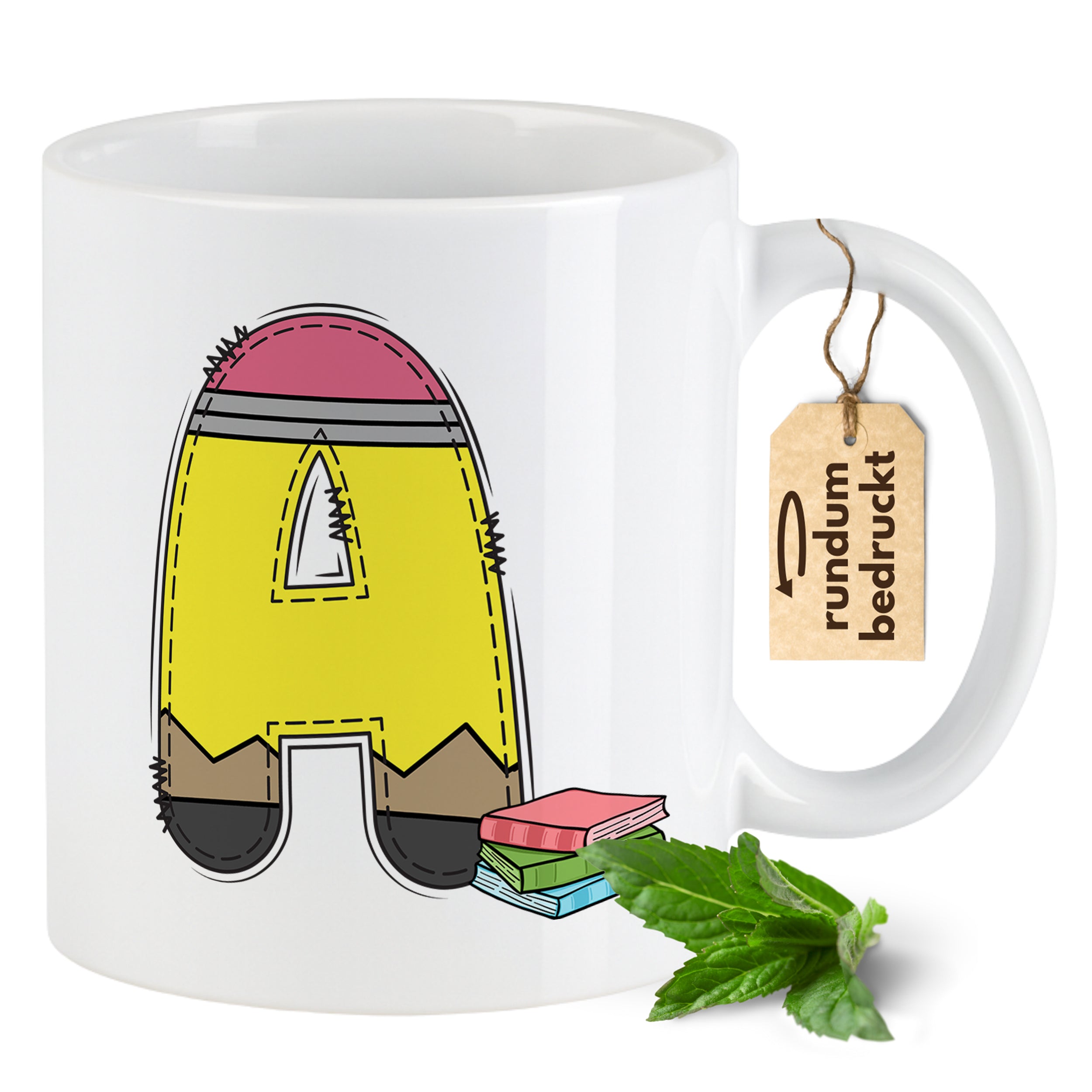 Tasse Alphabet mit Deinen Initialien