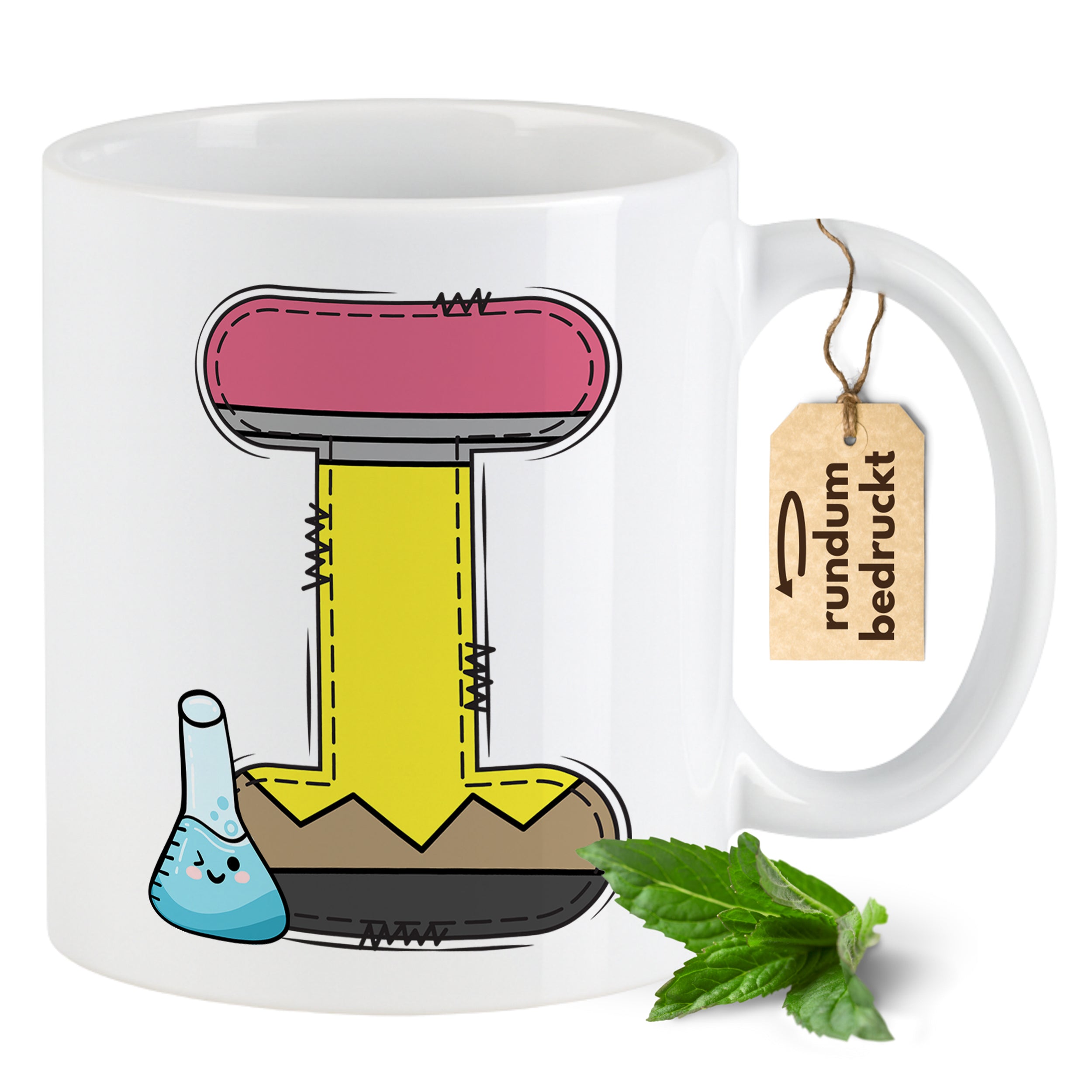 Tasse Alphabet mit Deinen Initialien