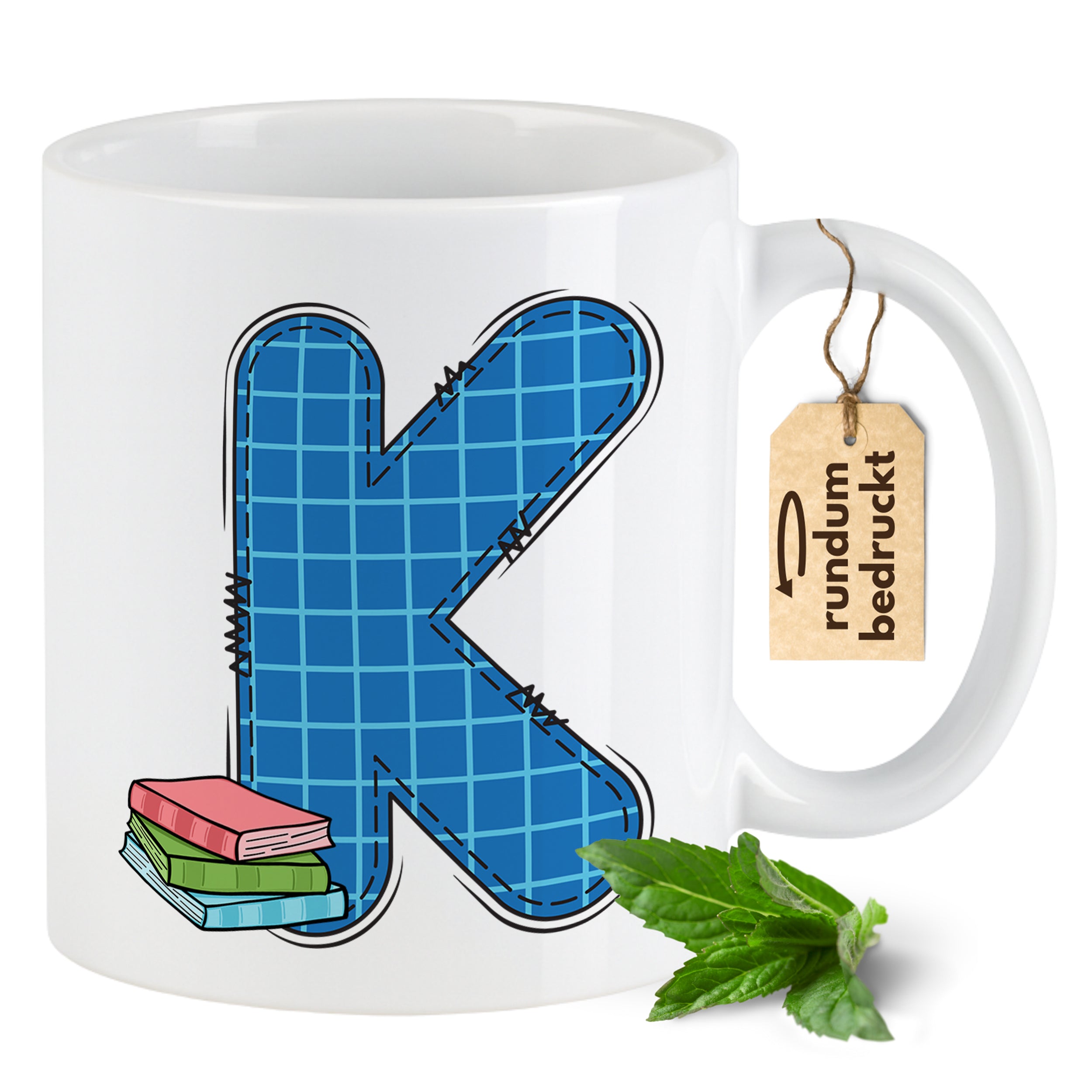 Tasse Alphabet mit Deinen Initialien