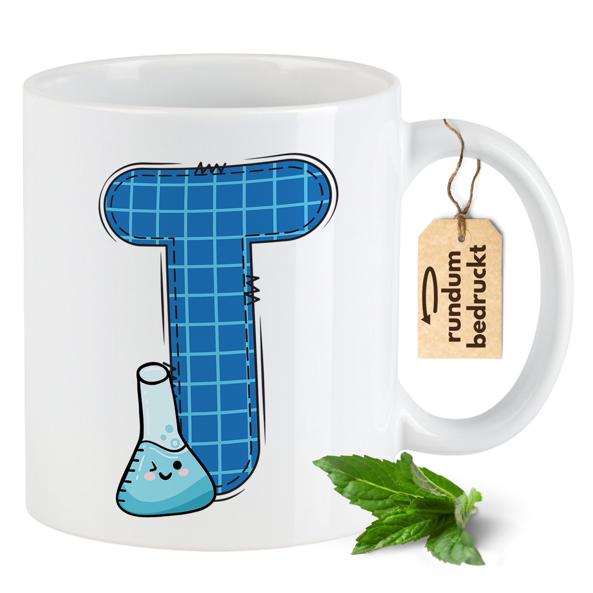 Tasse Alphabet mit Deinen Initialien