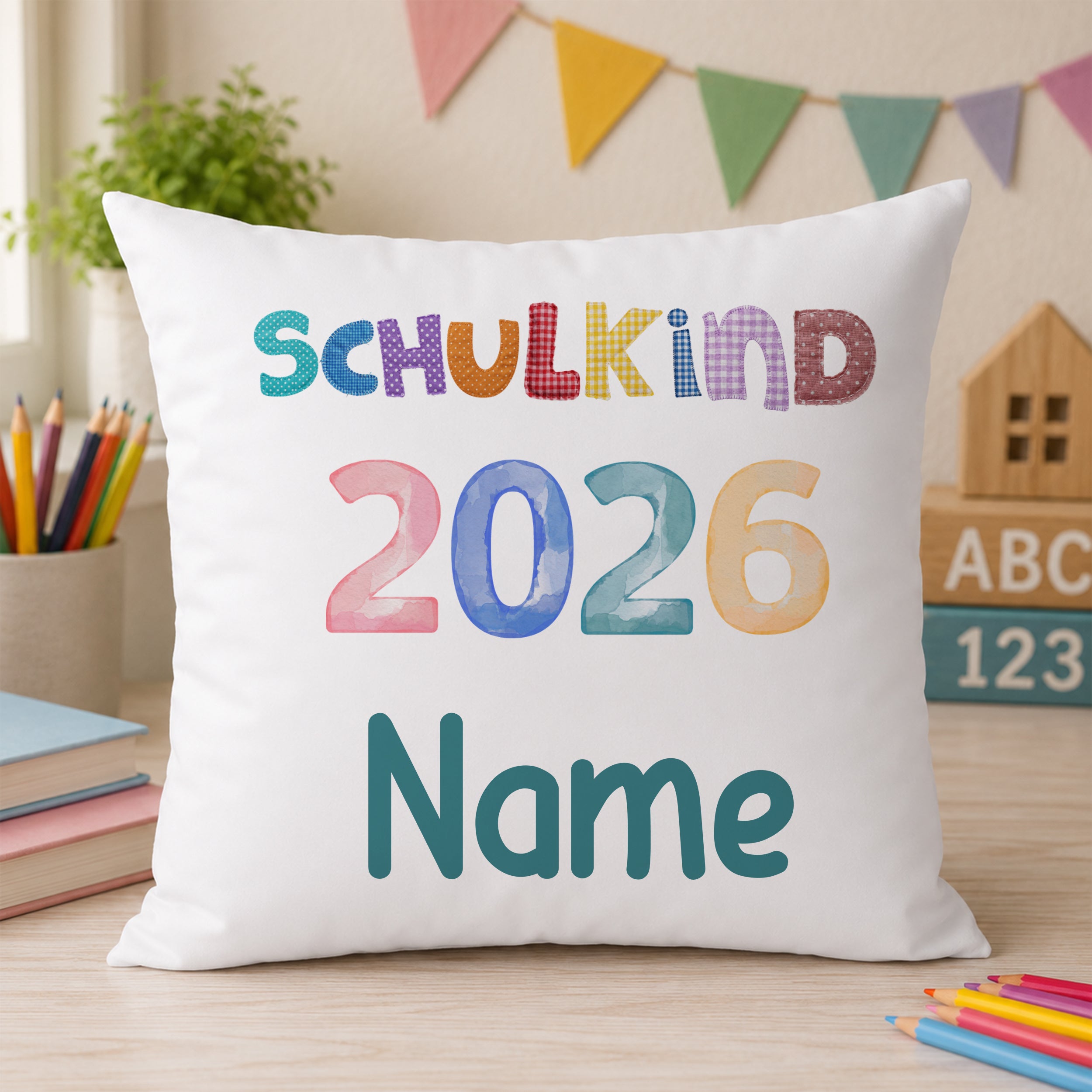 Kissenbezug Schulkind 2026 - Ein persönliches Willkommen für die Schule