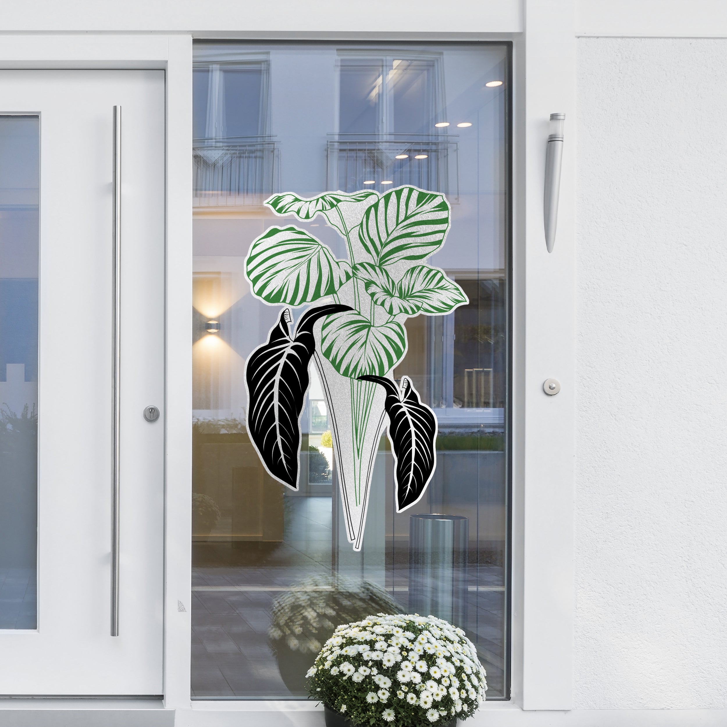 Fenstertattoo Pflanzen