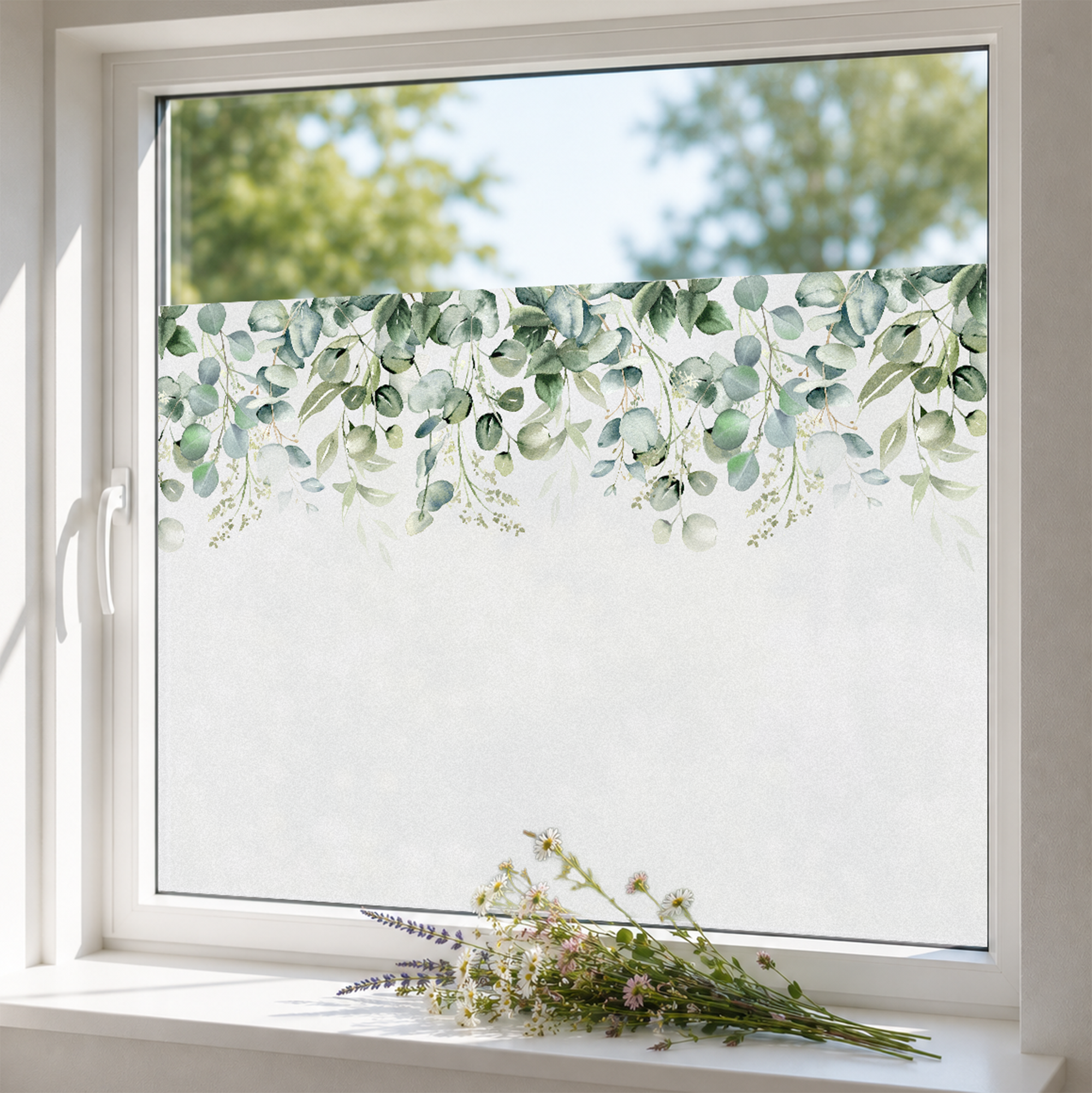 Fensterfolie Eukalyptus
