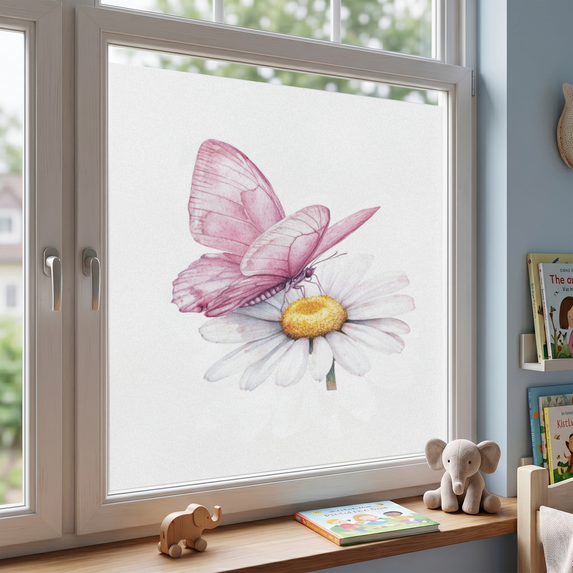 Fensterfolie Schmetterling & Blume