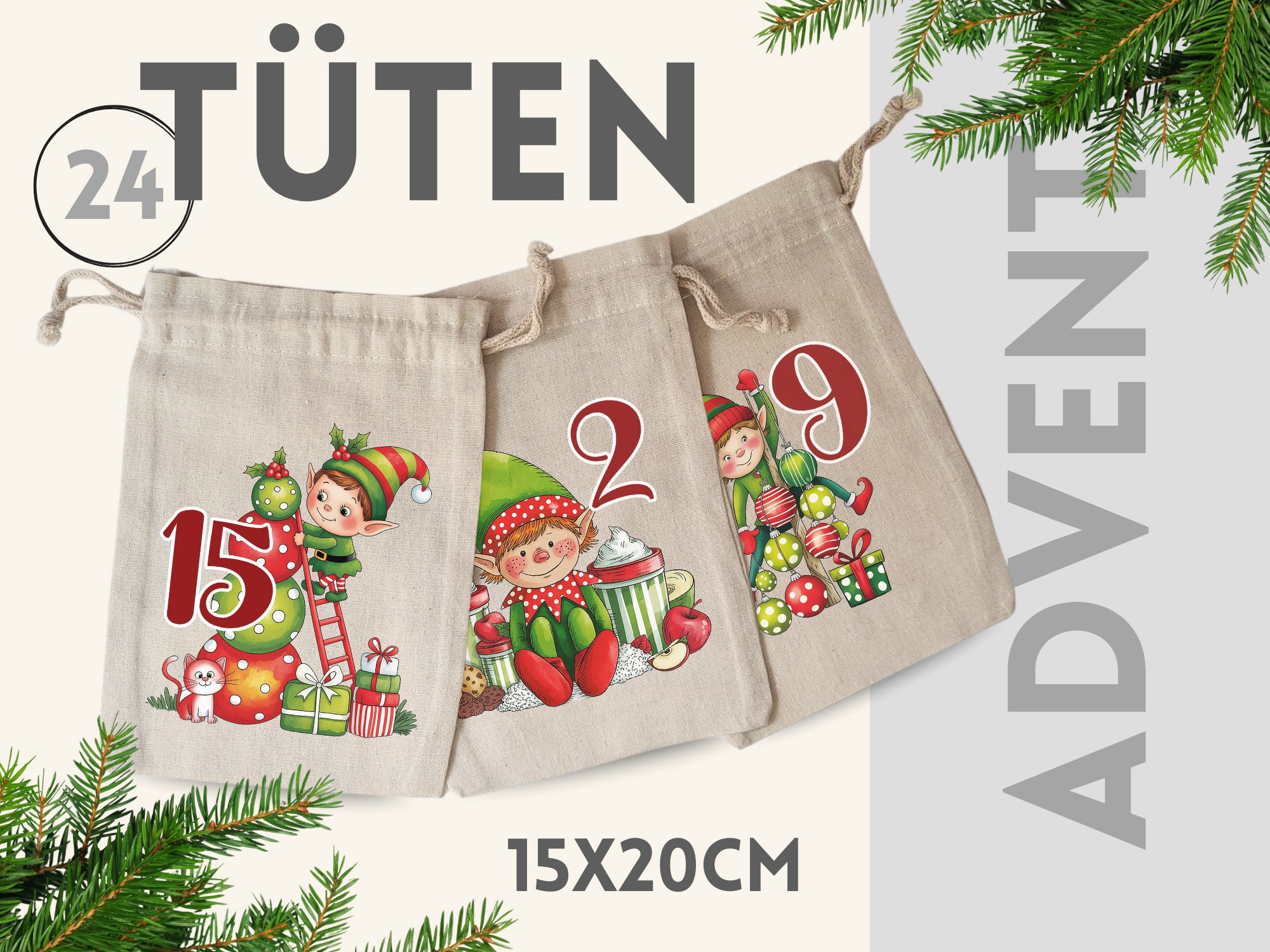 Adventskalender Fröhliche Weihnachtswichtel