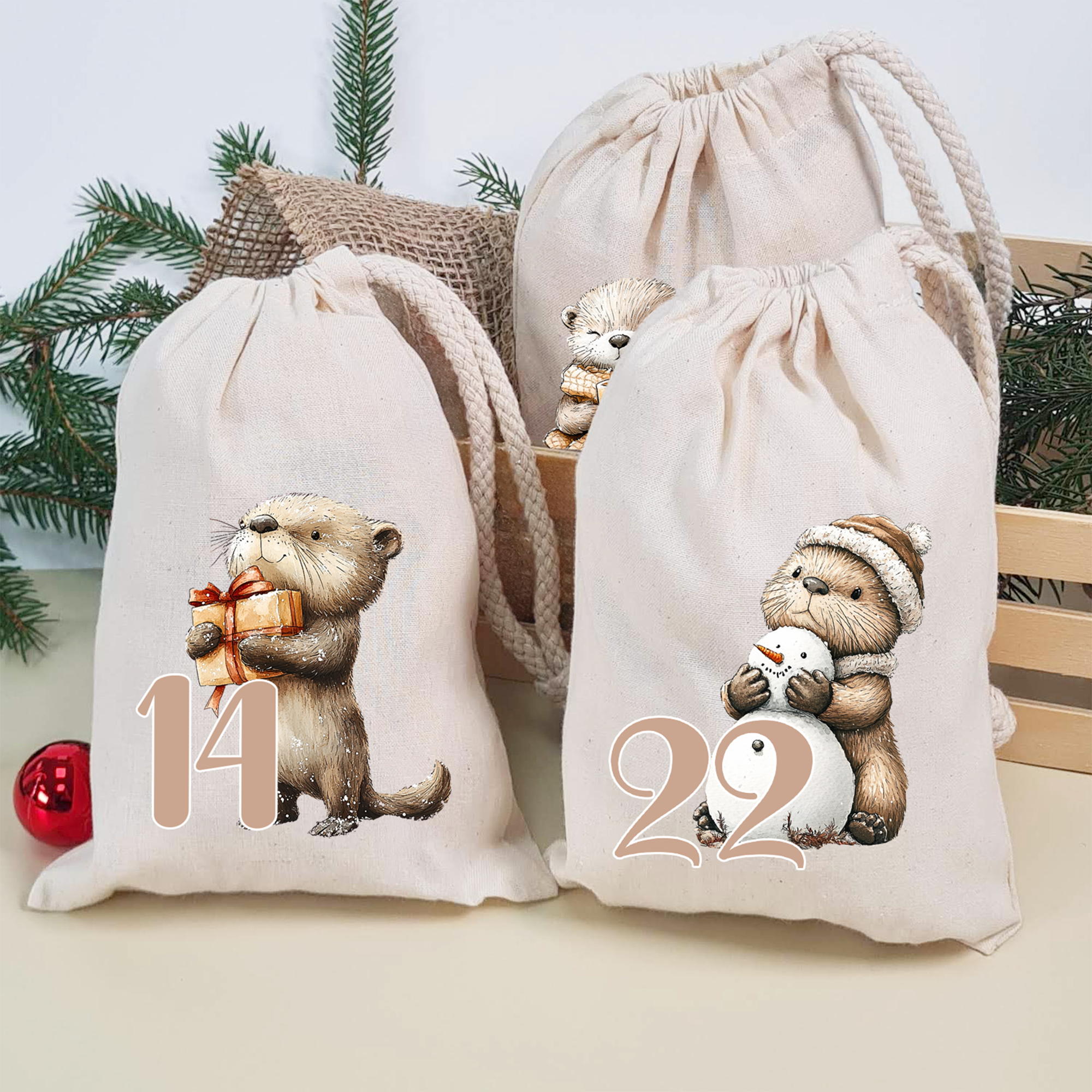 Adventskalender Otter im Winter