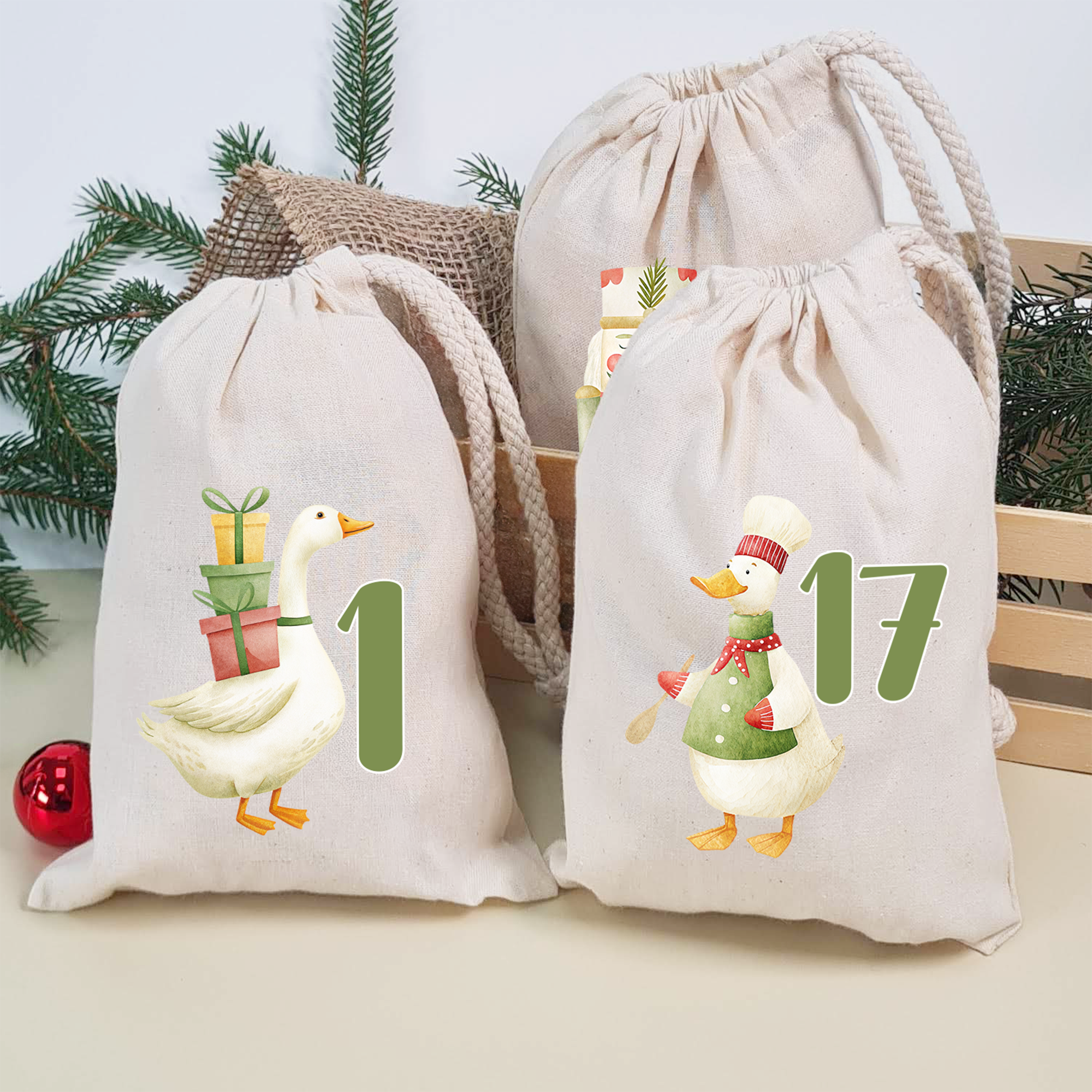 Adventskalender Weihnachtsgänse