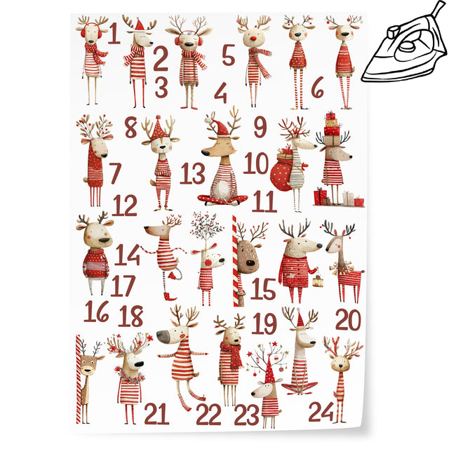 Bügelbilder für einen selbst gestalteten Adventskalender