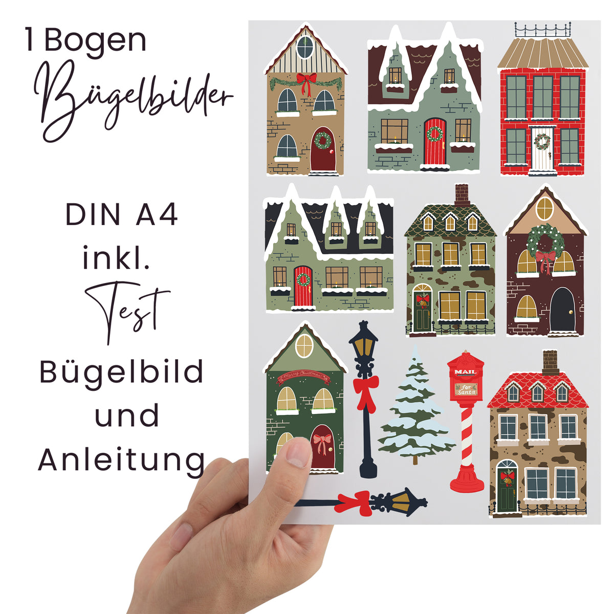 Bügelbilder Weihnachten DIY - Kreative Winterdeko für dein Zuhause