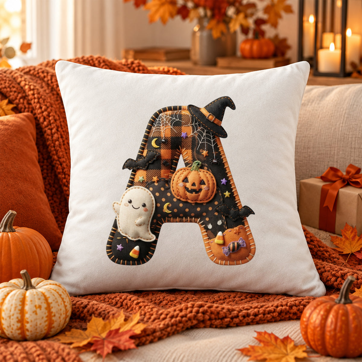 Kissenbezug mit Halloween-Motiv A