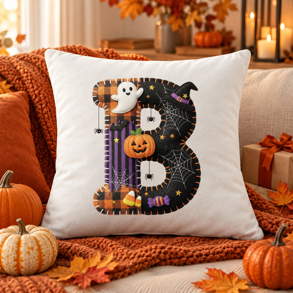 Kissenbezug mit Halloween-Motiv B