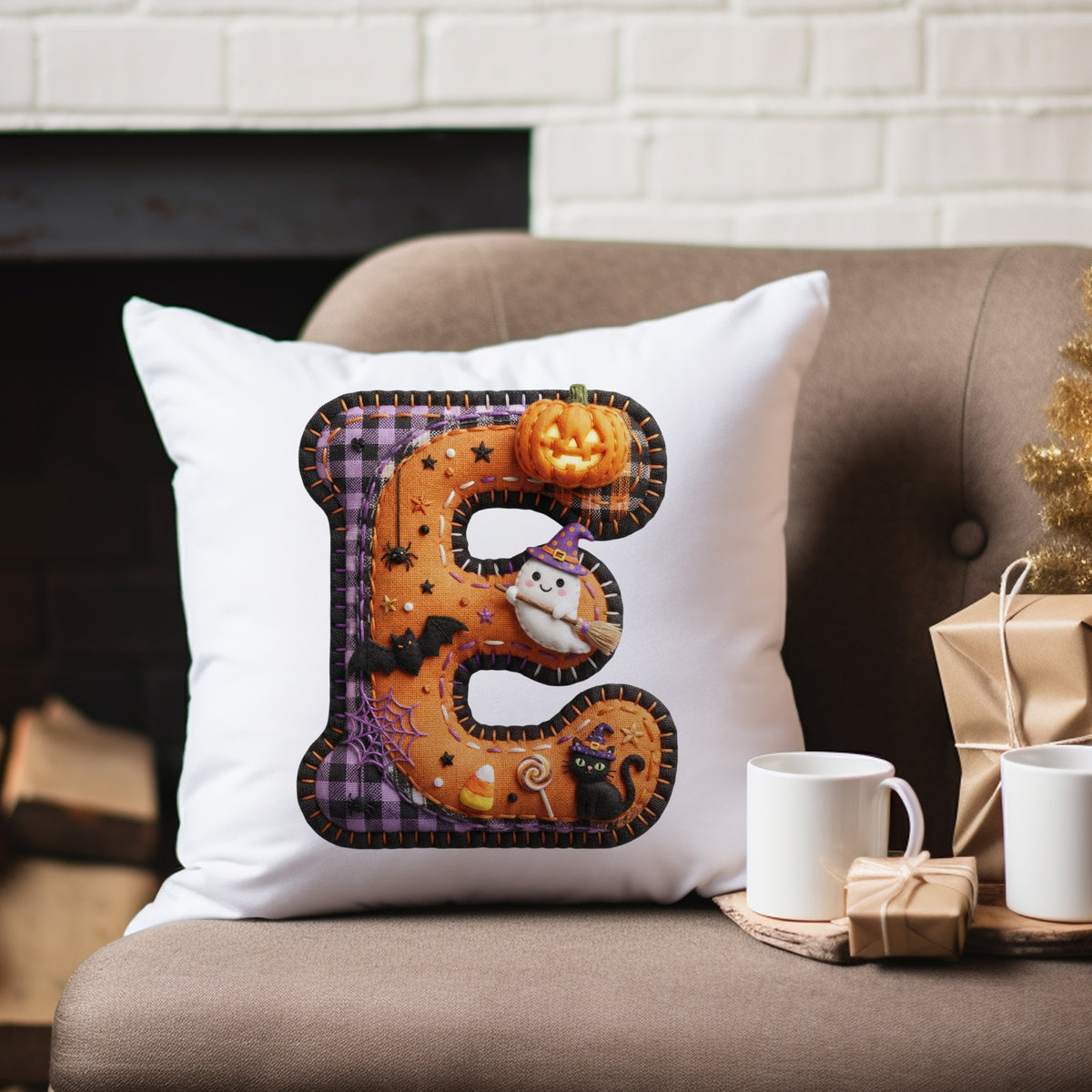 Kissenbezug mit Halloween-Motiv E