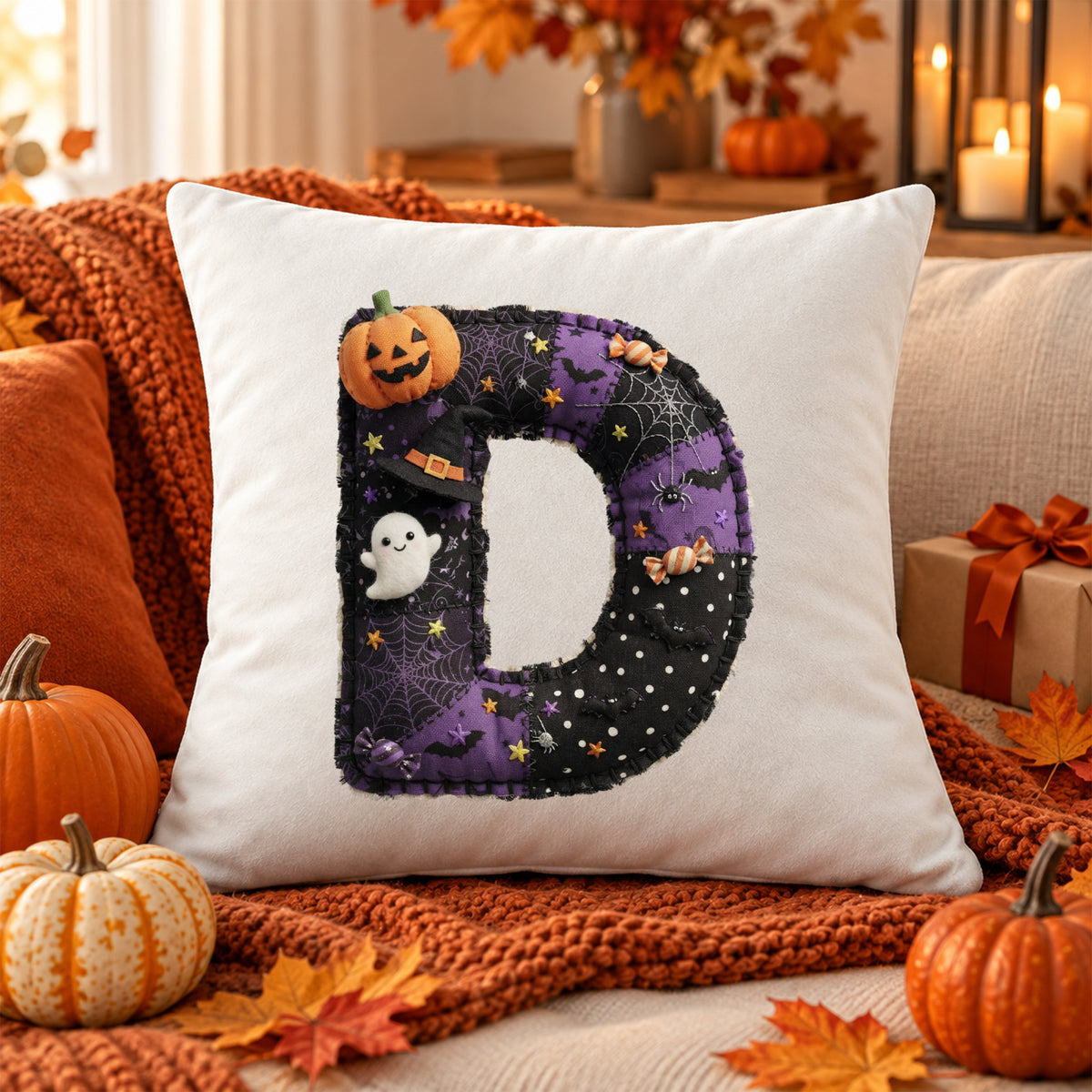 Kissenbezug mit Halloween-Motiv D