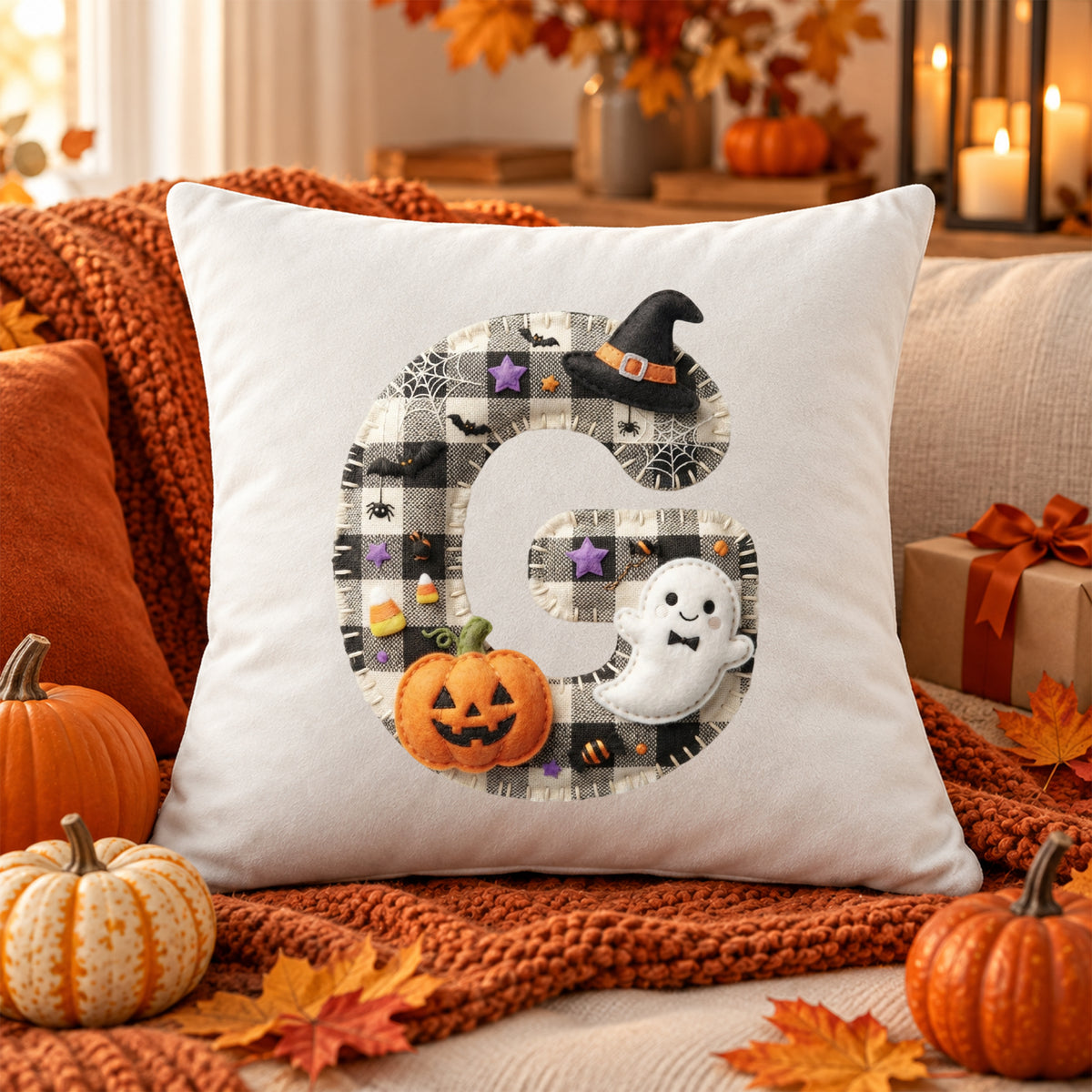 Kissenbezug mit Halloween-Motiv G