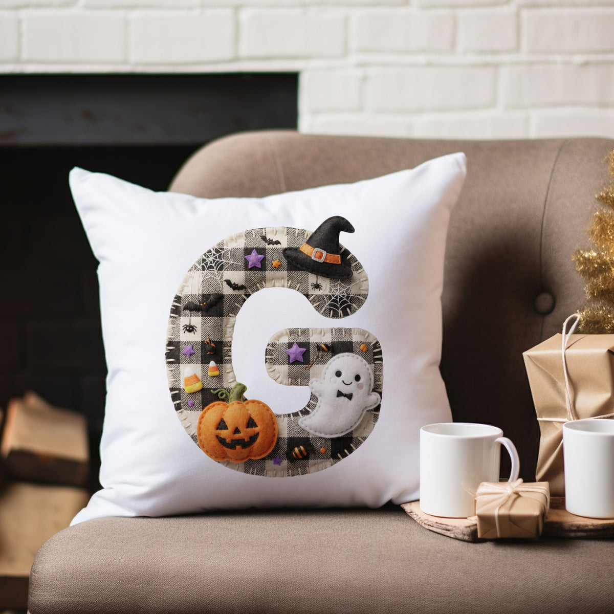 Kissenbezug mit Halloween-Motiv G
